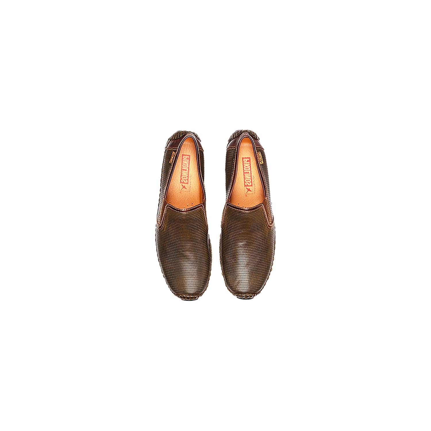 Mens Pikolinos Pikolinos Jerez 09Z-3090 Men's Slip Ons Seaweed Leather Seaweed Leather