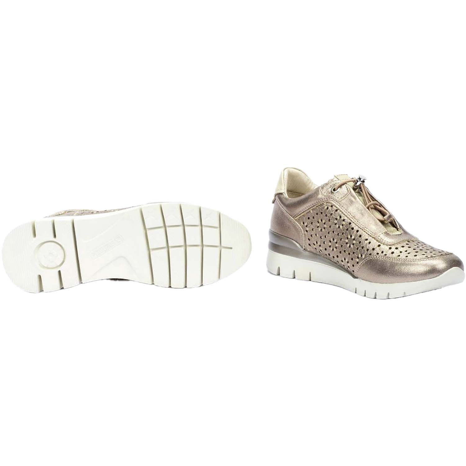 Womens Pikolinos Pikolinos Cantabria W4R-6584CL Women's Slip On Sneakers Stone Leather Stone Leather