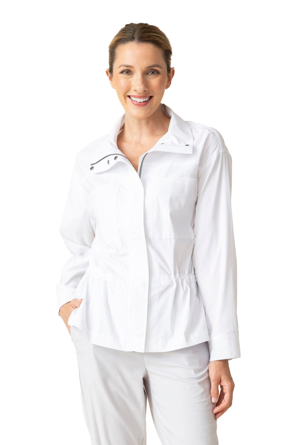 Womens Habitat Habitat Cool Tech Utility Jacket Women's Outerwear White White