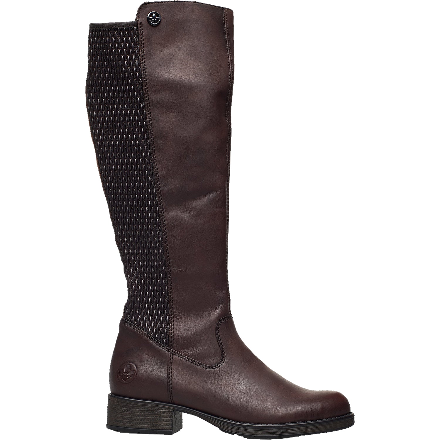 Womens Rieker Rieker Z9591-26 Faith Women's Knee High Boots Brown Leather Brown Leather