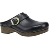 Womens Dansko Dansko Baylor Women's Open Back Clogs Black Calf Leather Black Calf Leather