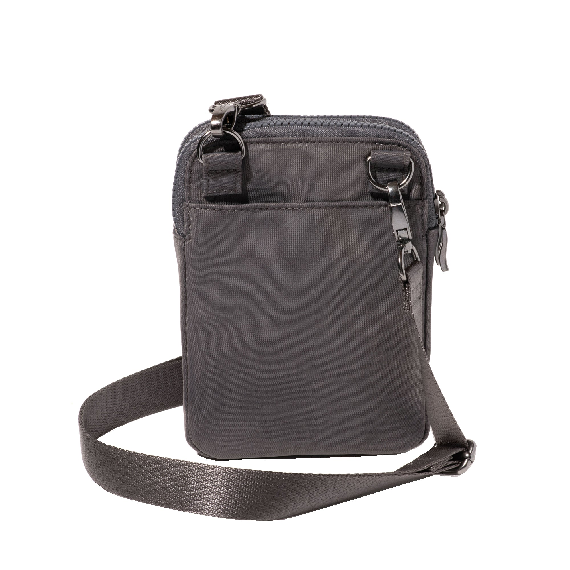 Womens Baggallini Baggallini Modern Take Two Rfid Crossbody Handbag Smoke Twill Smoke Twill