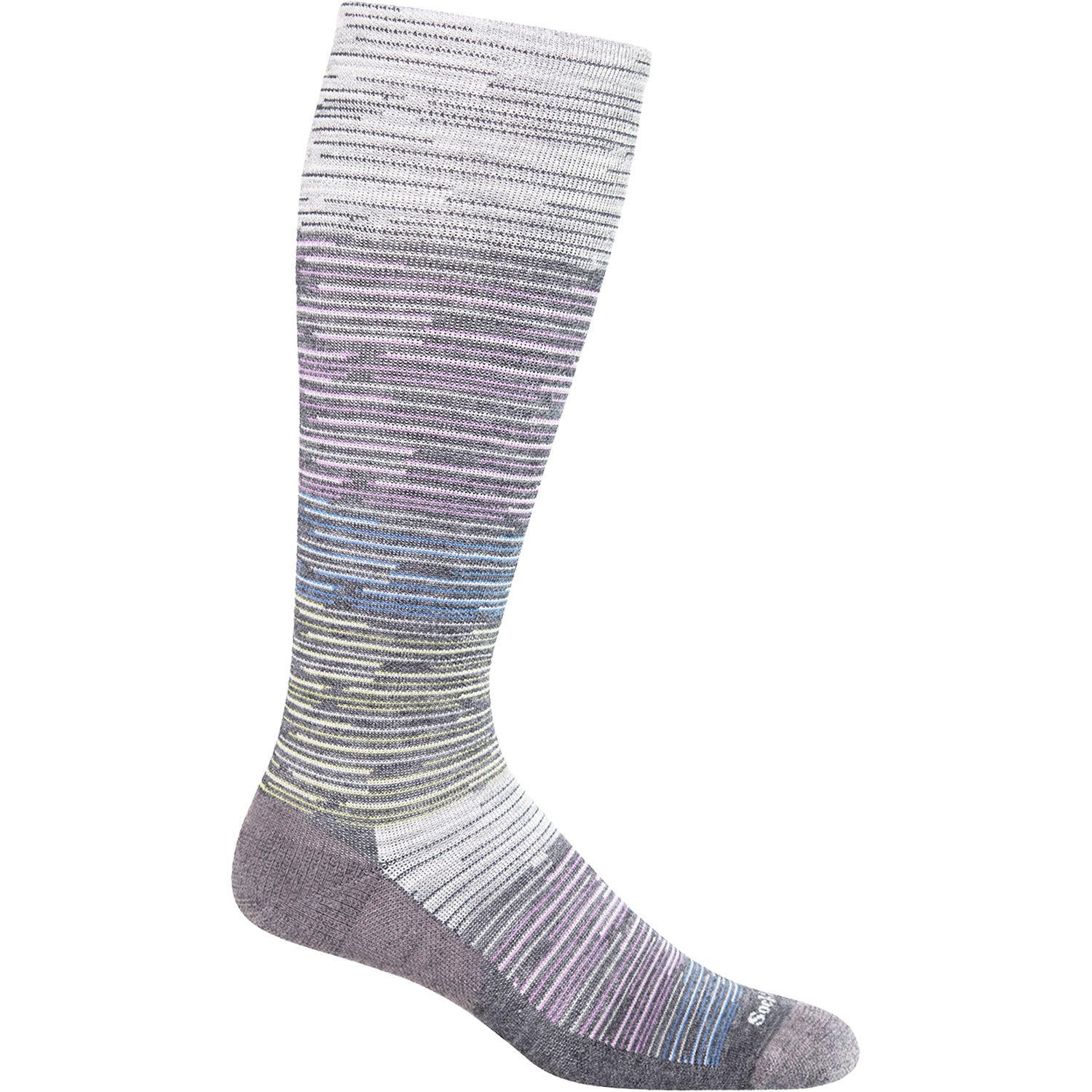 Womens Sockwell Sockwell Good Vibes Knee High Socks 15-20 mmHg Women's Compression Socks Charcoal Charcoal