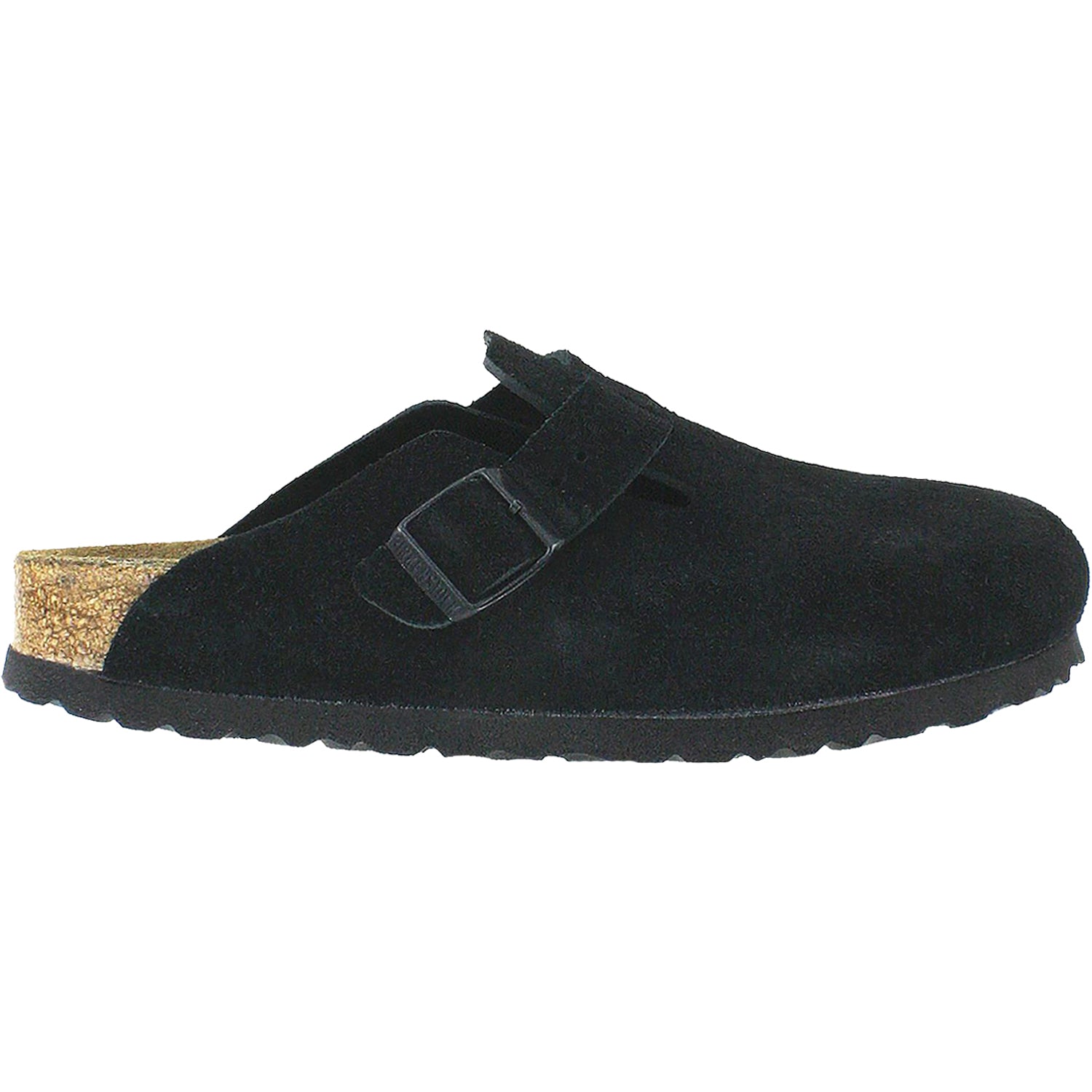 Unisex Birkenstock Unisex Birkenstock Boston Soft Footbed Black Suede Black Suede