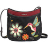 Unisex Chala Chala Hummingbird Crescent Crossbody Black Synthetic Black Synthetic