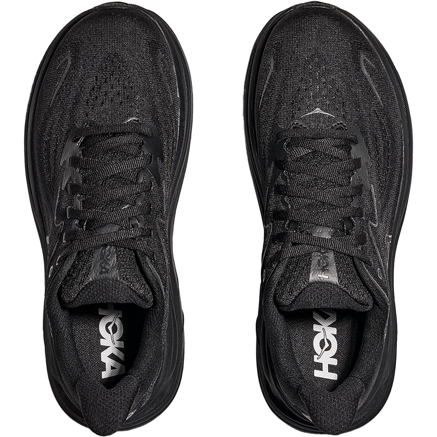 Womens Hoka one one Women's Hoka Clifton 10 Black/Black (Neutral Support) Black/Black