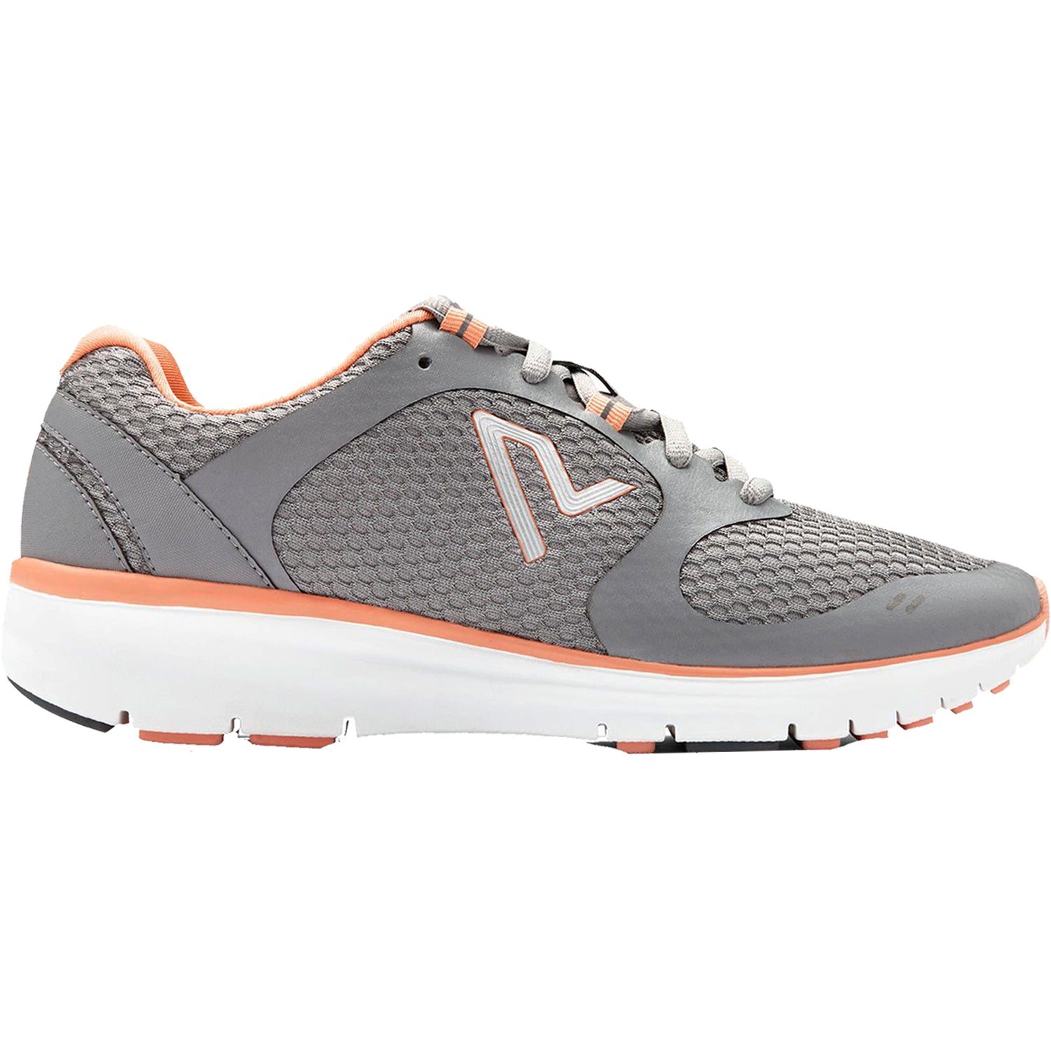 Womens Vionic Vionic Elation 10 Women's Walking Shoes Grey/Coral Synthetic Mesh Grey/Coral Synthetic Mesh
