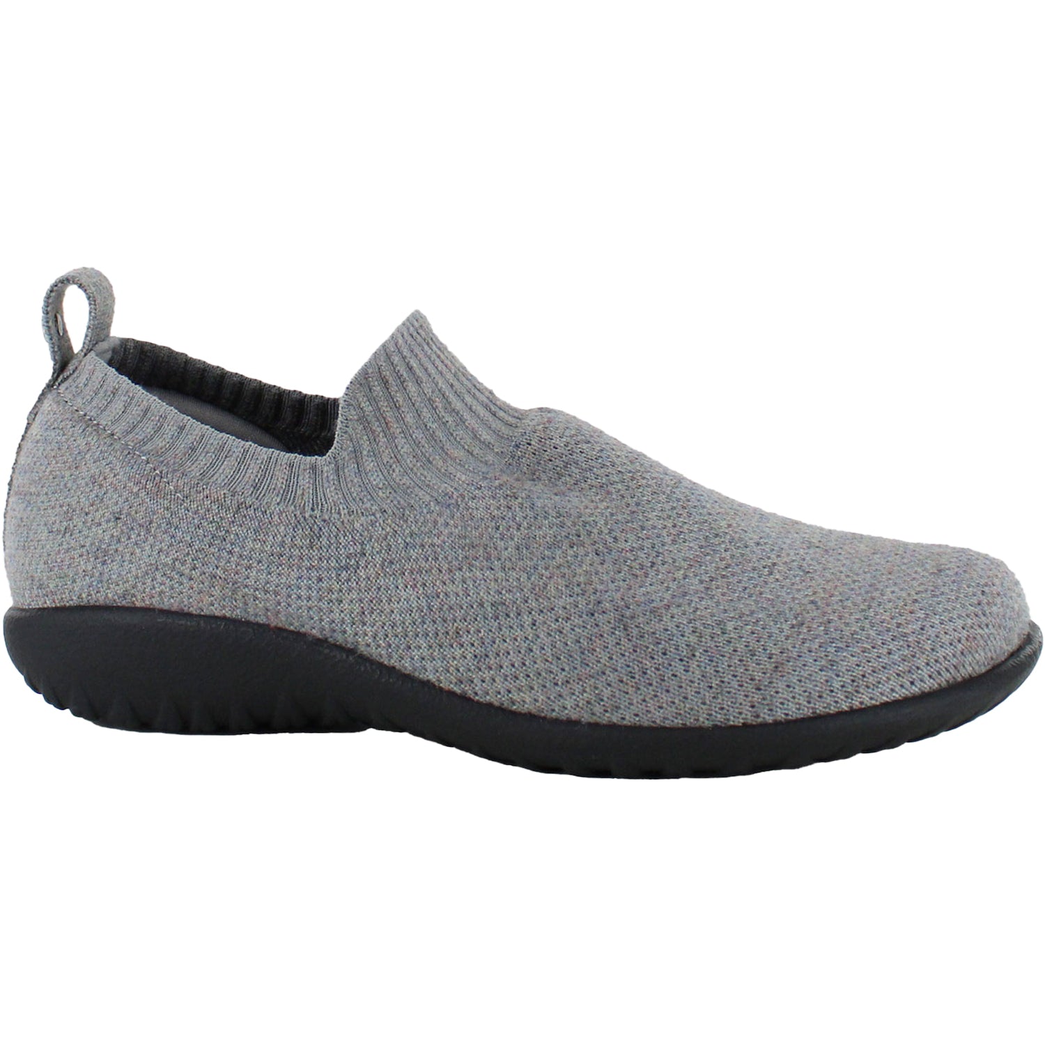 Womens Naot Naot Nuku Grey/ Knit Women's Knit Shoes Black/Grey Black/Grey