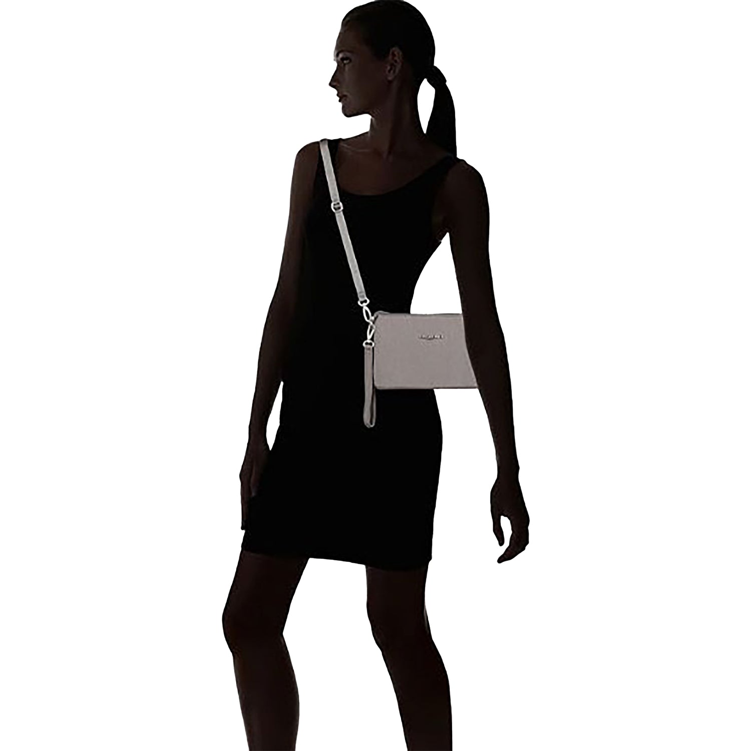 Womens Baggallini Baggallini The Only Mini Bag Handbag Sterling Shimmer Nylon Sterling Shimmer Nylon