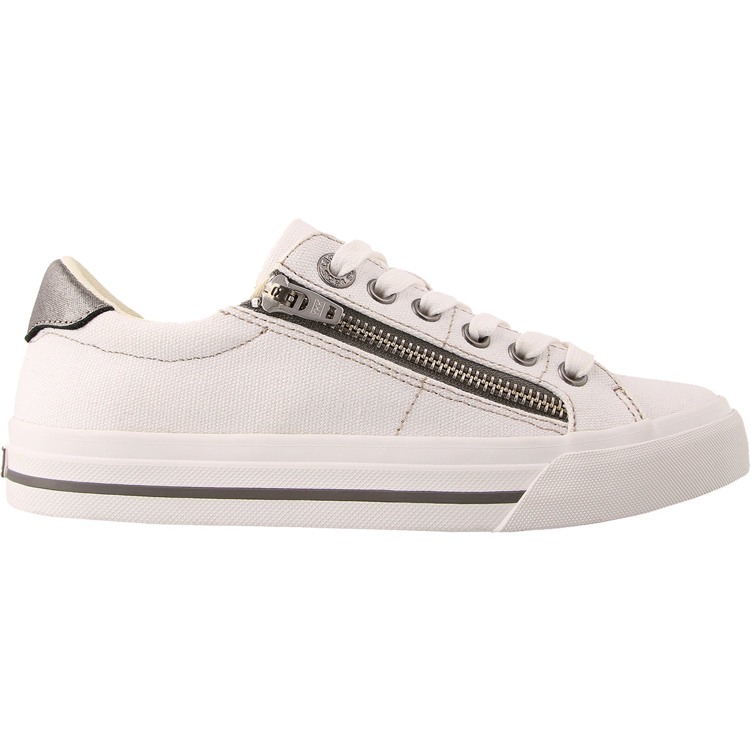 Womens Taos Women's Taos Z Soul White/Pewter Canvas White/Pewter Canvas