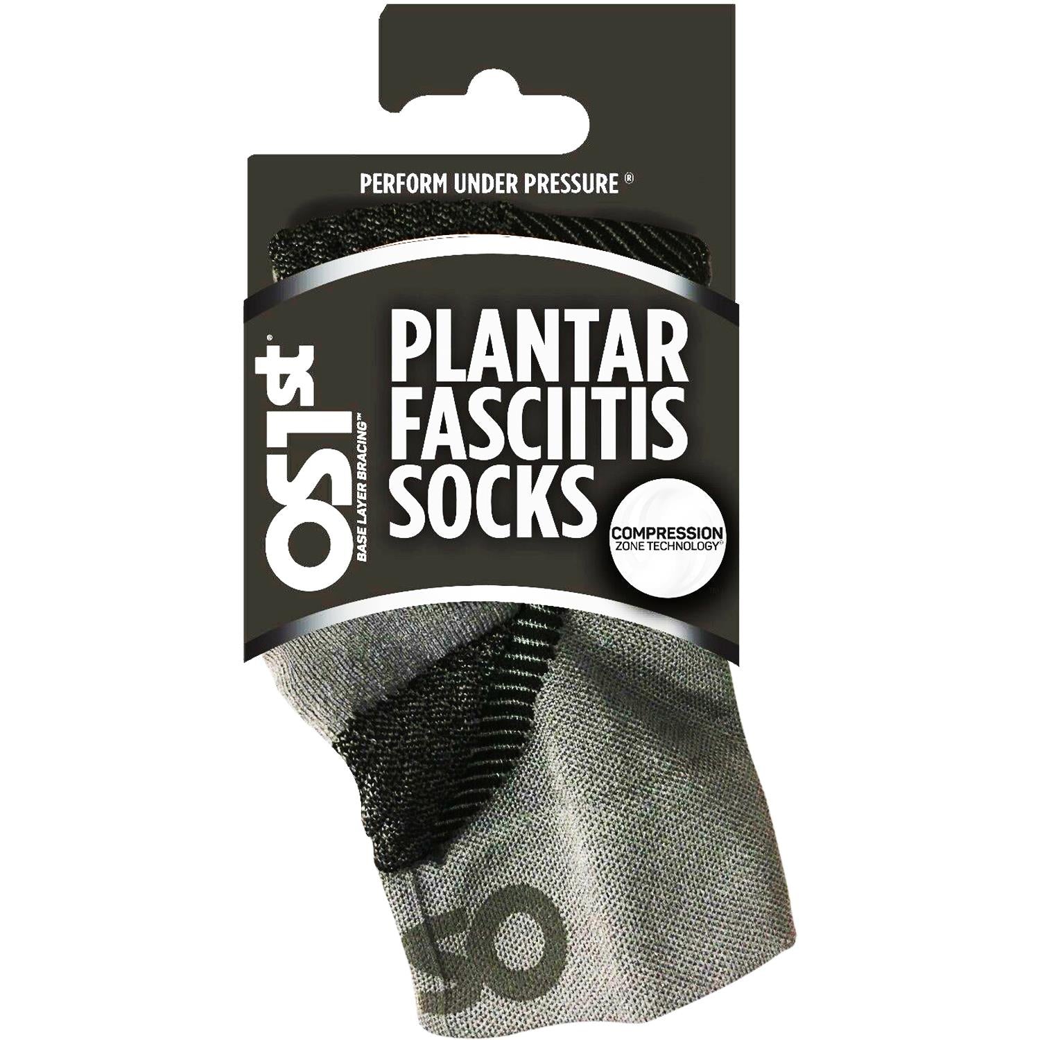Unisex Os1st OS1st FS4 No Show Plantar Fasciitis Socks Pair Unisex OS1st Plantar Fasciitis Socks Grey Grey