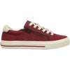 Womens Taos Taos Z Soul Women's Sneakers Crimson/Ecru Vintage Canvas Crimson/Ecru Vintage Canvas
