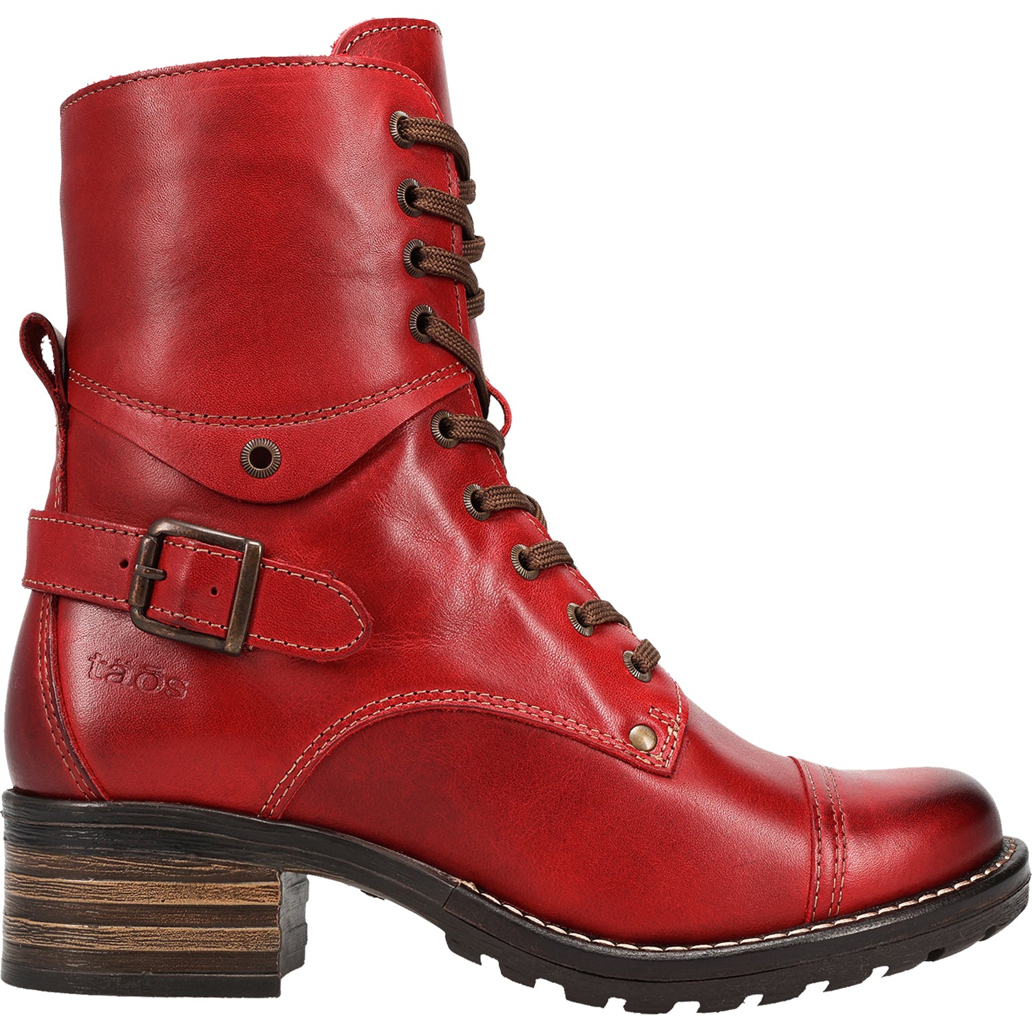 Womens Taos Women's Taos Crave Classic Red Leather Classic Red Leather