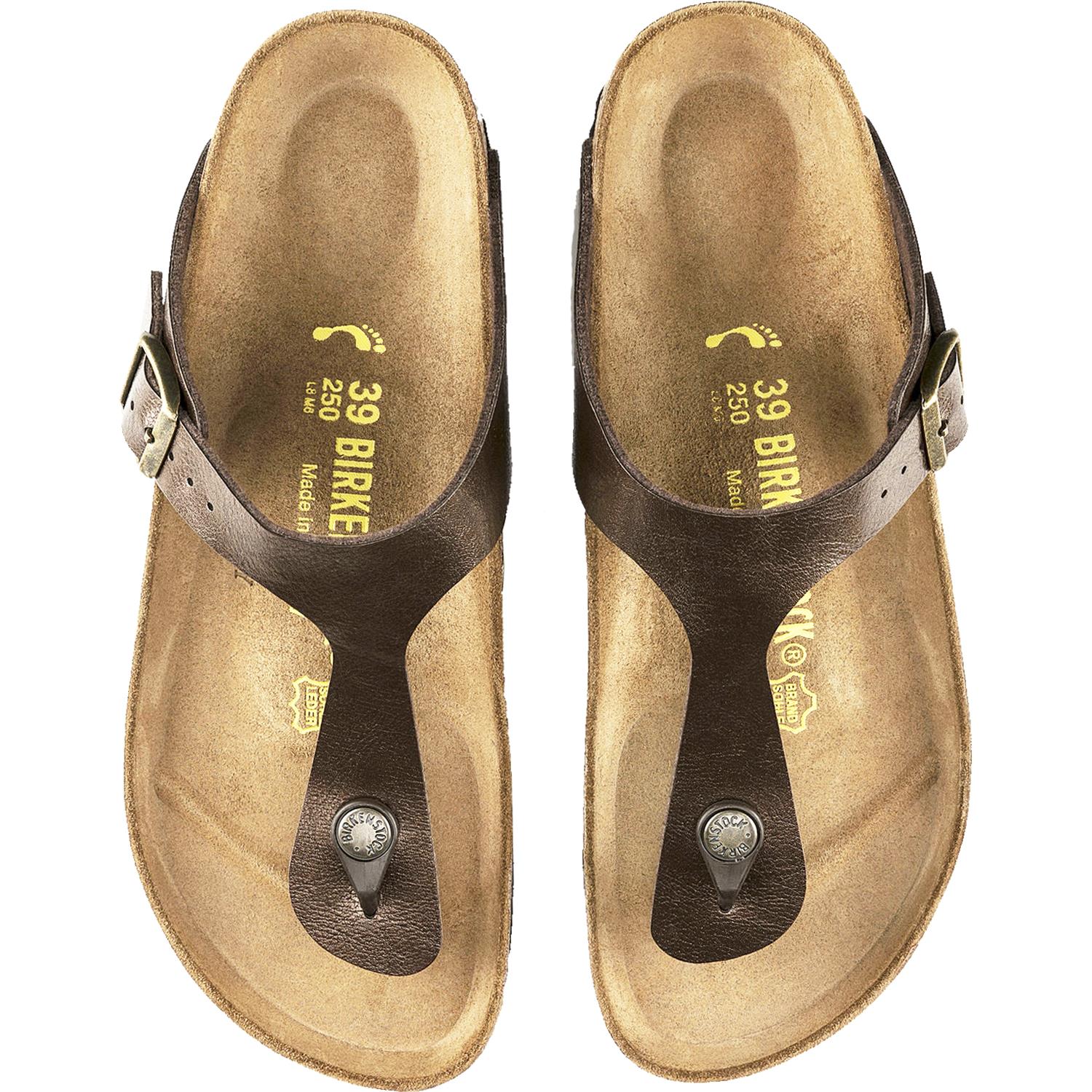 Womens Birkenstock Birkenstock Gizeh Women's Thong Sandals Toffee Birko-Flor Toffee Birko-Flor