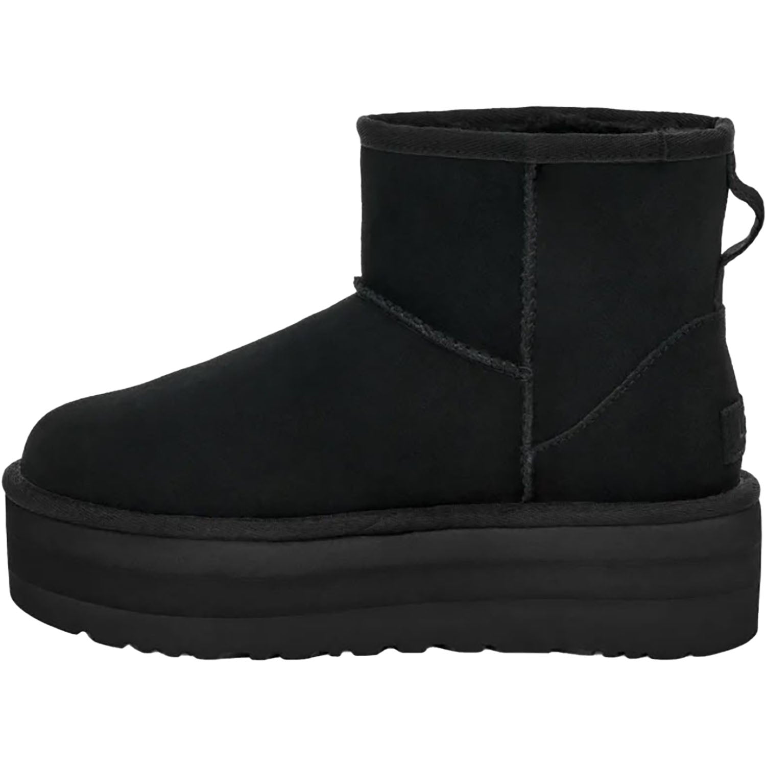 Womens Ugg UGG Classic Mini Platform Women's Boots Black Suede Black Suede