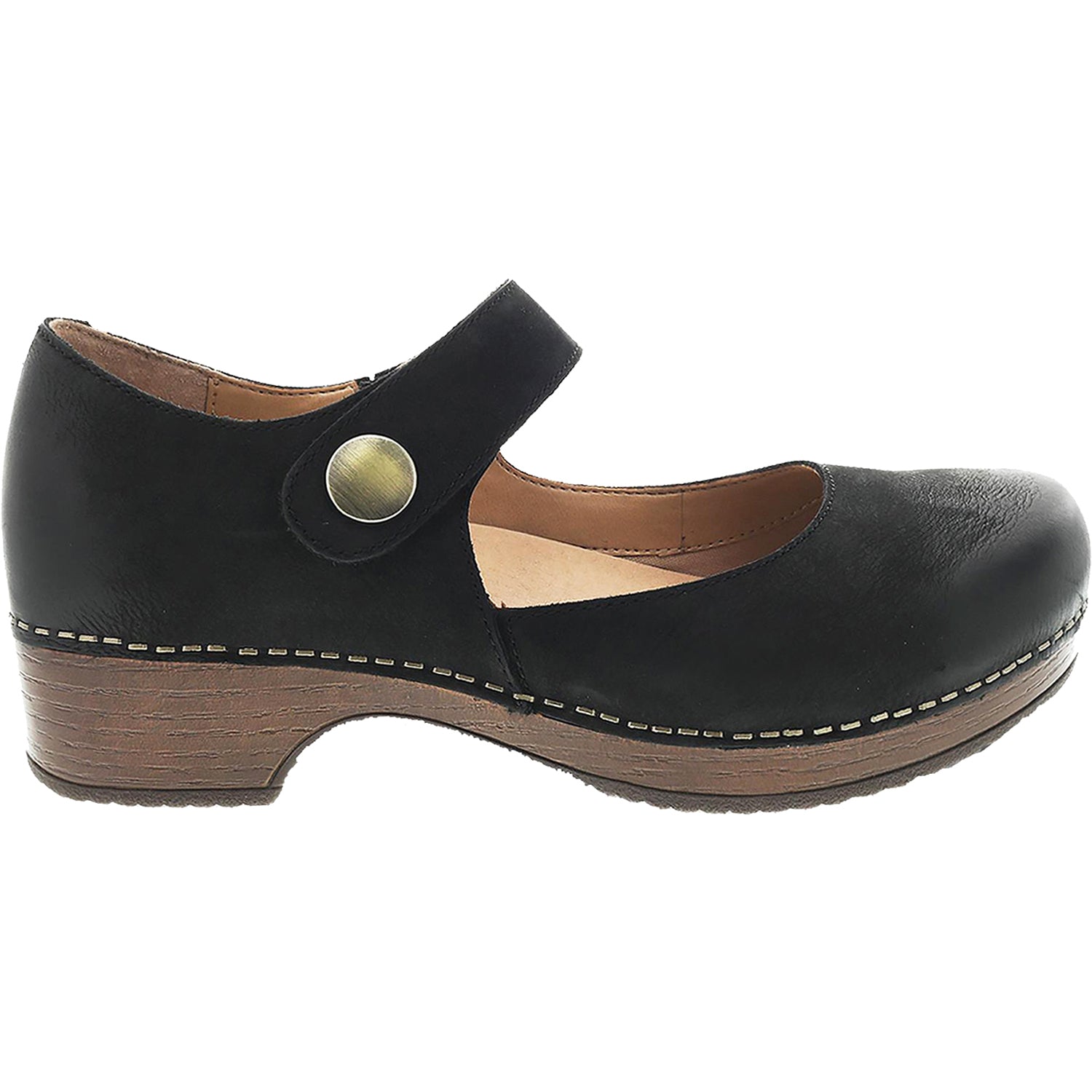 Womens Dansko Dansko Beatrice Women's Mary Janes Black Burnished Nubuck Black Burnished Nubuck