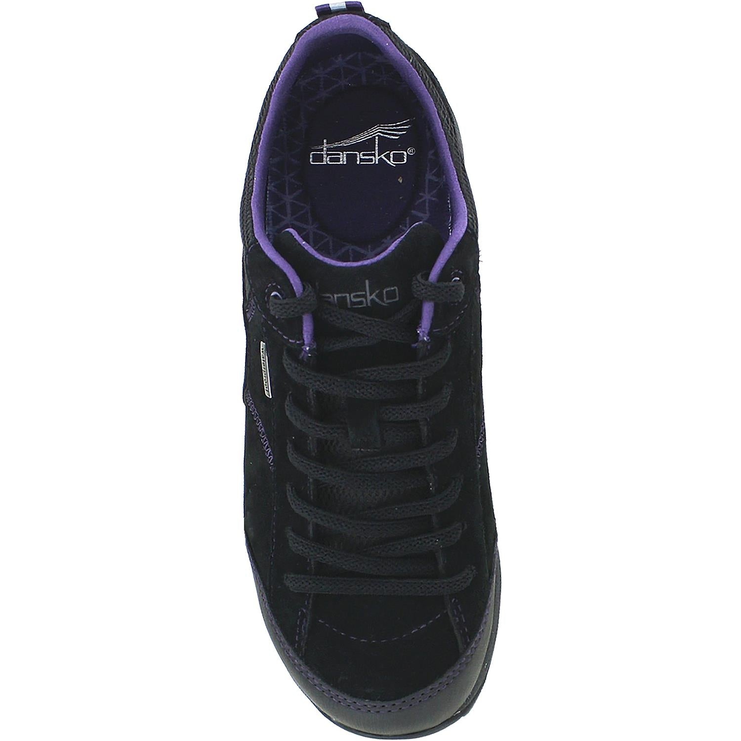 Womens Dansko Dansko Paisley - Waterproof Women's Walking Shoes Black Suede Black Suede