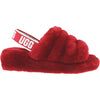 Womens Ugg Women's UGG Fluff Yeah Slide Ribbon Red Sheepskin Ribbon Red Sheepskin