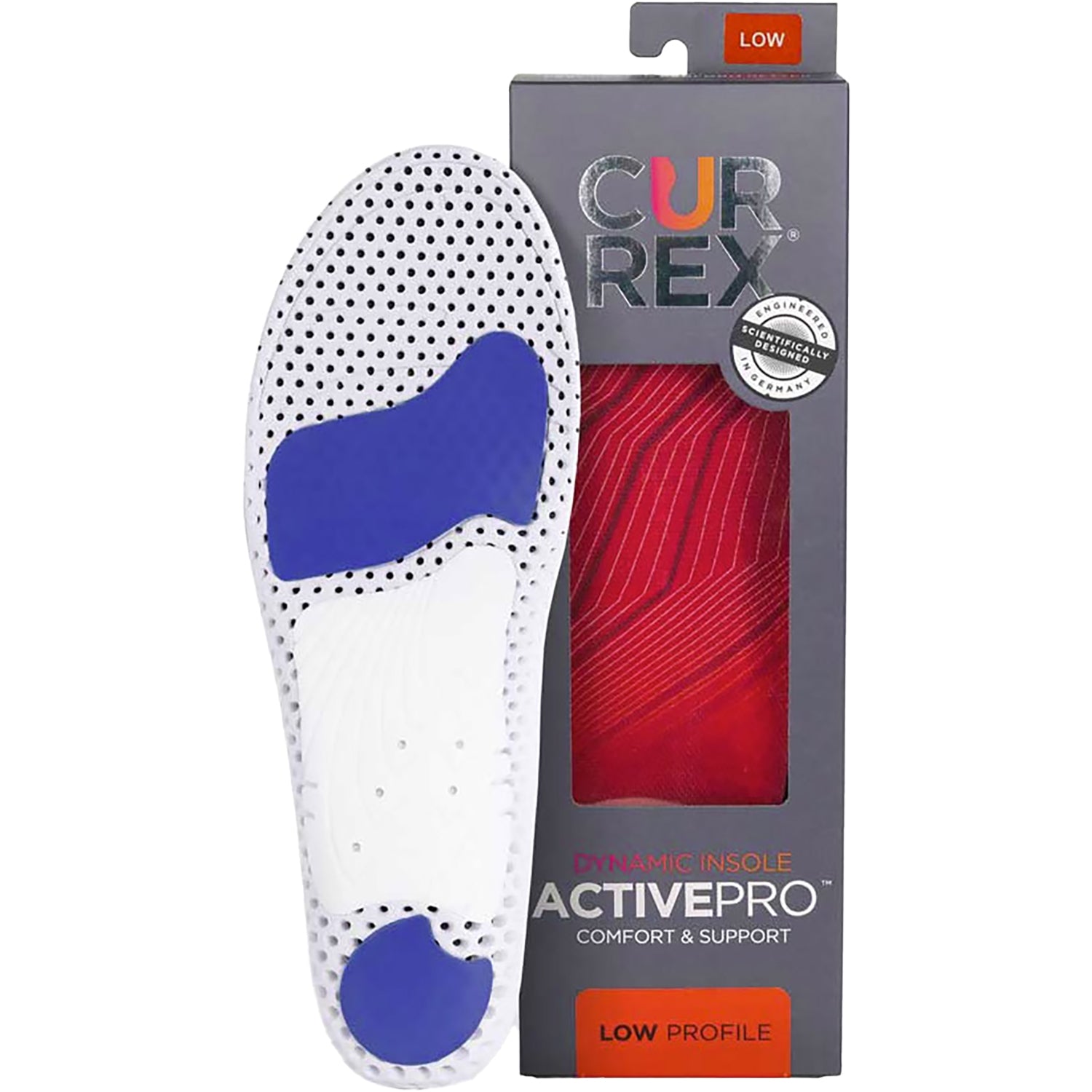 Unisex Currex Unisex Currex Active Pro Low Arch Insoles Low Arch / Red