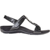 Womens Vionic Vionic Farra Lizard Women's Backstrap Sandals Black Faux Leather Black Faux Leather