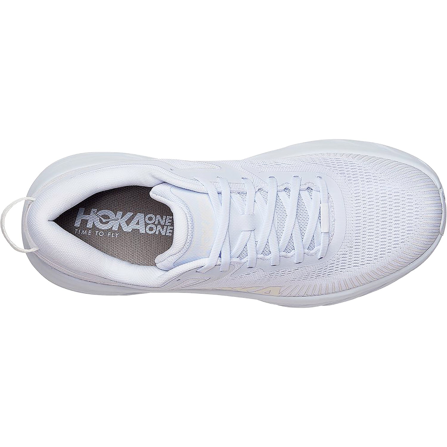 Womens Hoka one one Women's Hoka Bondi 7 White/White Mesh (Neutral Support) White/White Mesh
