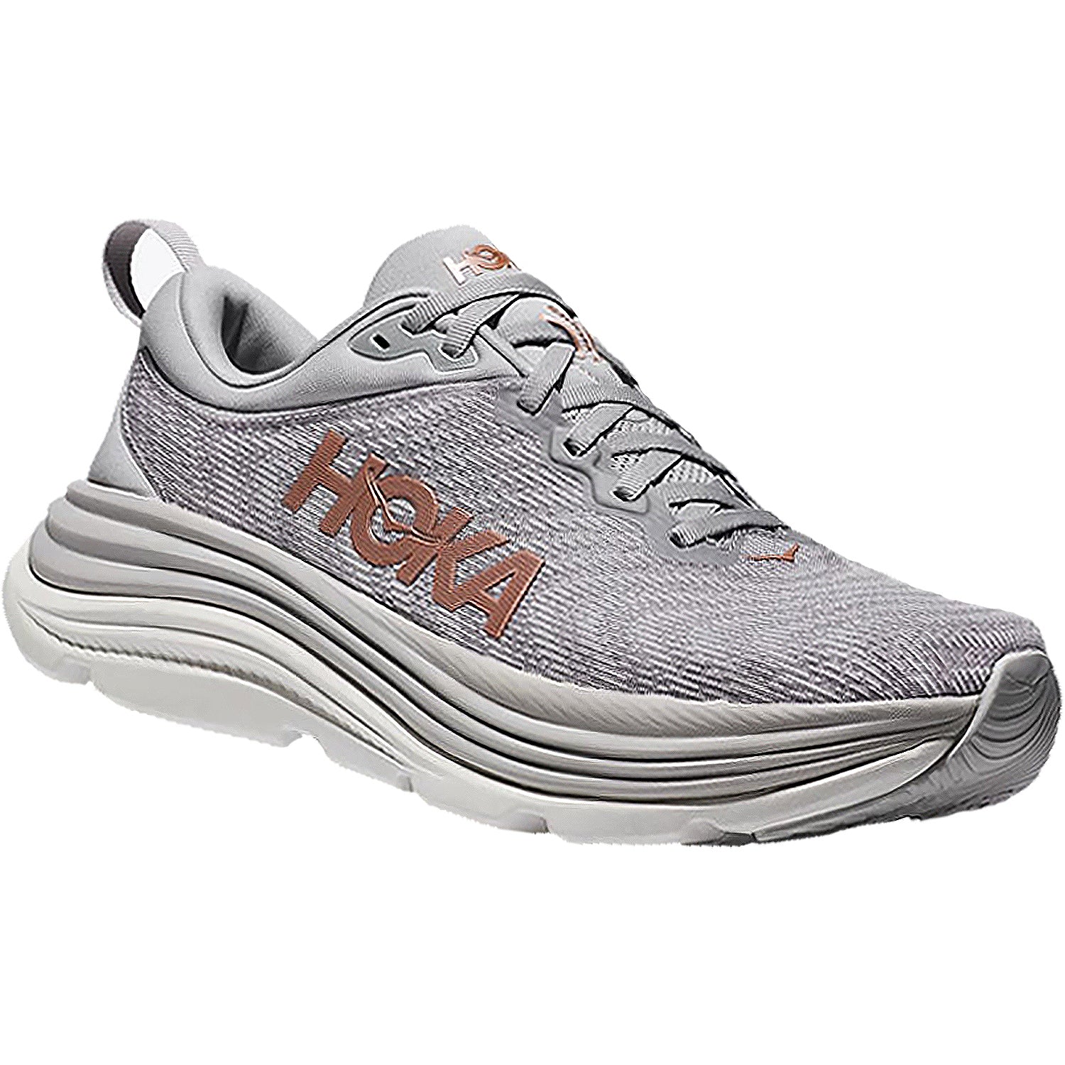 Womens Hoka one one Women's Hoka Gaviota 5 Harbor Mist/Rose Gold Mesh (Stability Support) Harbor Mist/Rose Gold Mesh