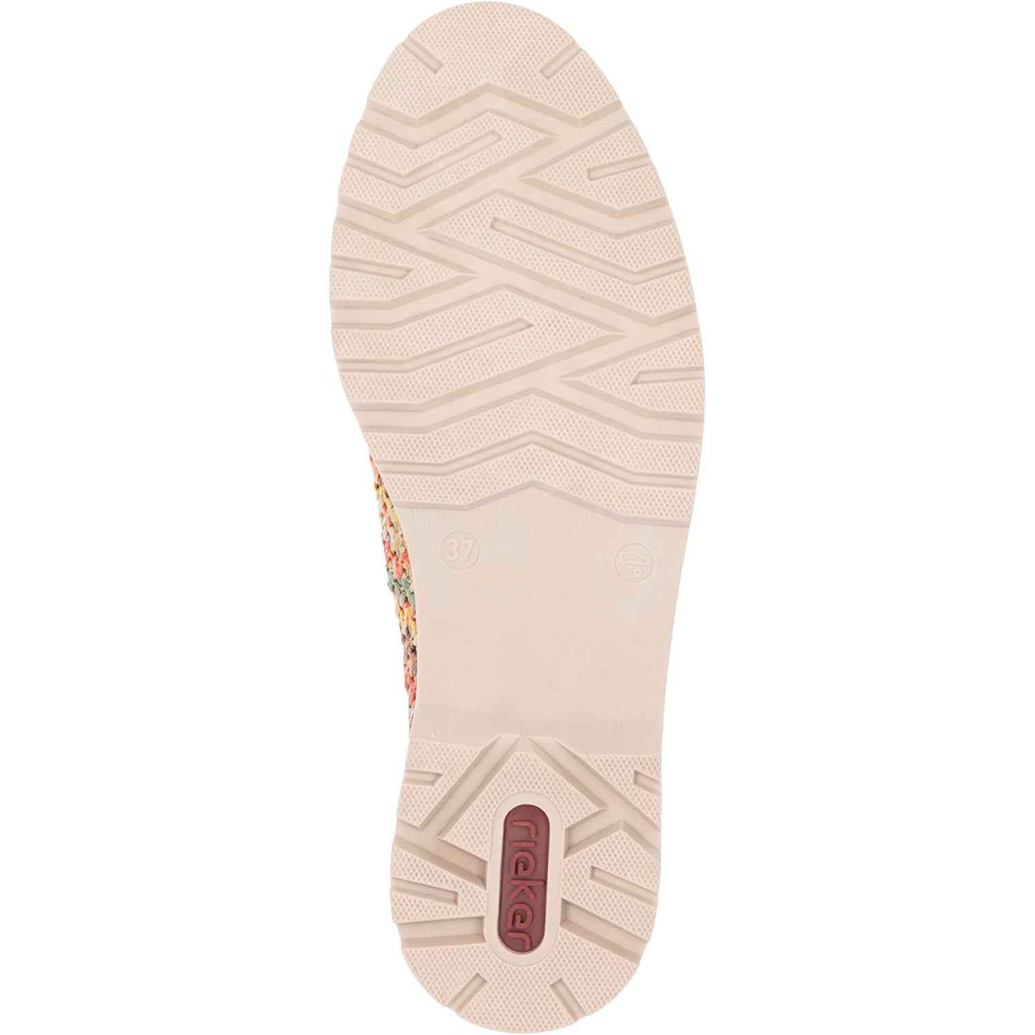 Womens Rieker Women's Rieker 45562-90 Gitta 62 Perle Vegan Patent/Multi Woven Perle Vegan/Patent Multi Woven