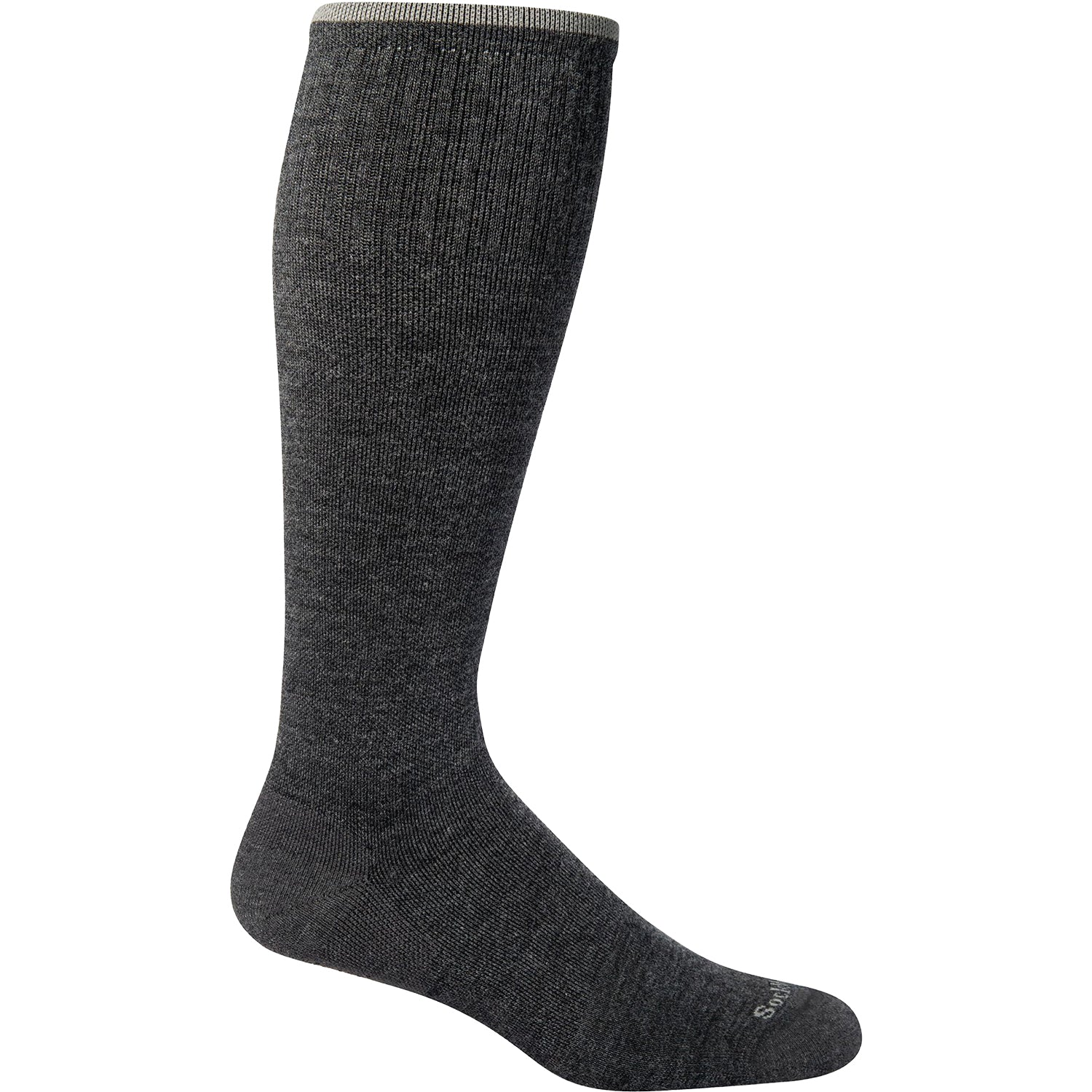 Womens Sockwell Sockwell Wom 15-20 Circulator Solid Socks Compression Moderate Charcoal Charcoal