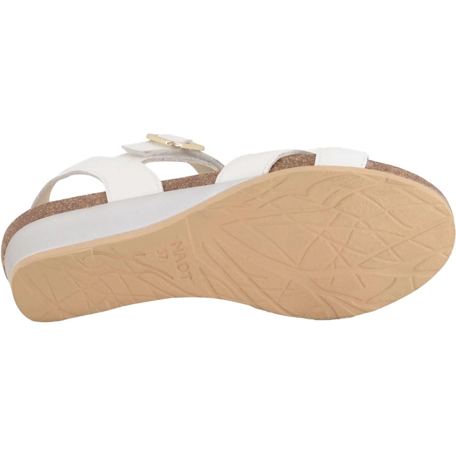 Womens Naot Naot Throne Women's Wedge Sandals Soft White Leather Soft White Leather