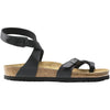 Womens Birkenstock Birkenstock Yara Women's Thong Sandals Black Birko-Flor Black Birko-Flor