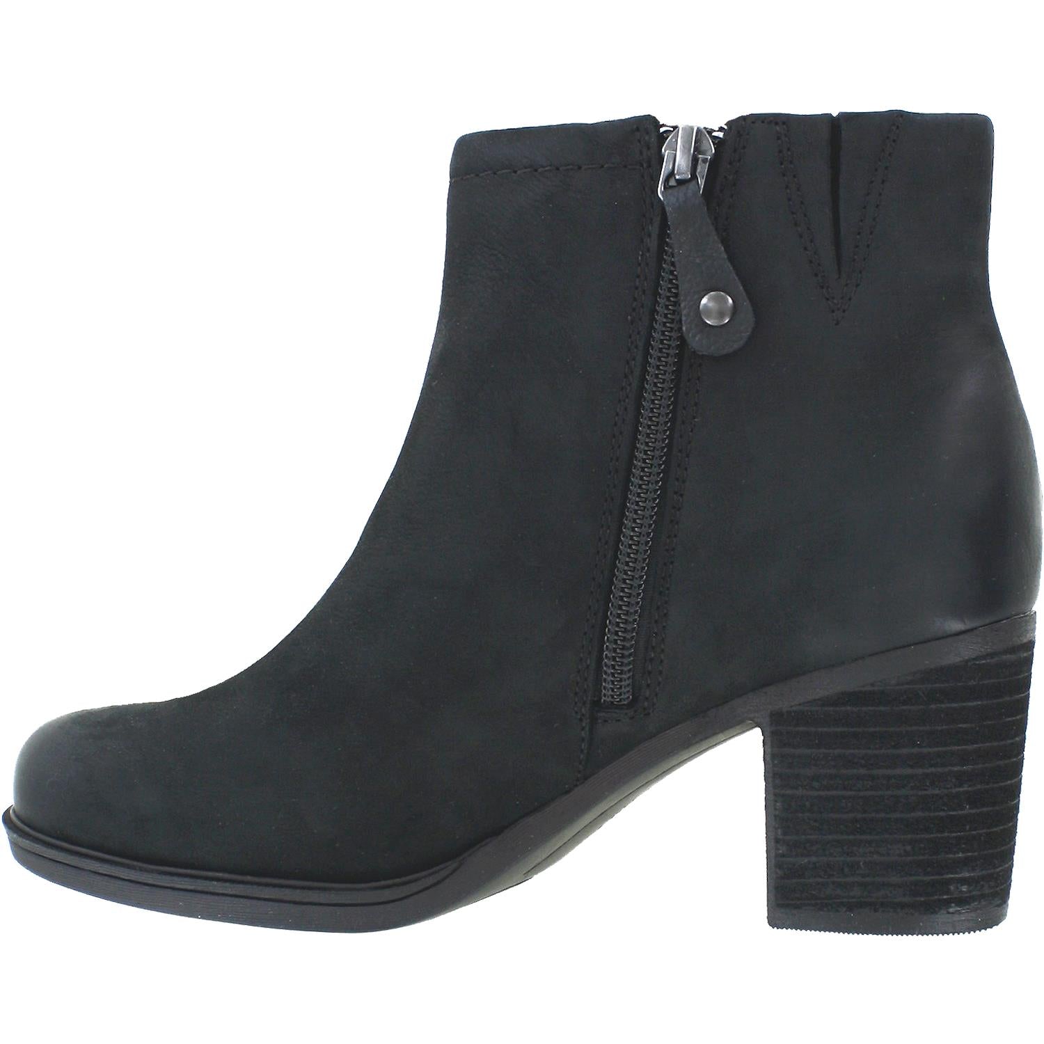 Womens Rockport RockPort Cobb Hill Natashya Women's Bootie Black Nubuck Black Nubuck