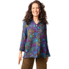 Womens Habitat Women's Habitat Wrap Around Tunic Autumn Leaves Midnight Midnight
