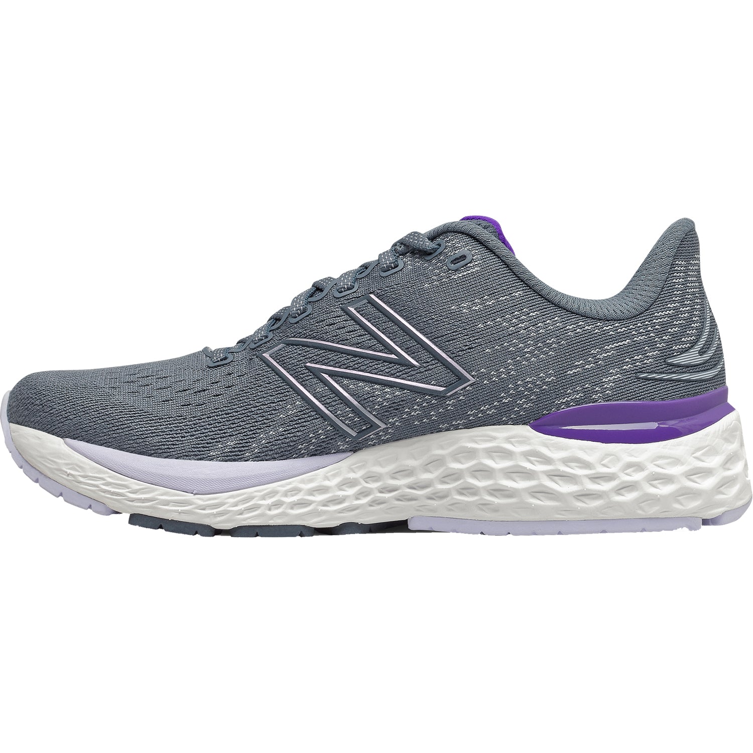 Womens New balance Women's New Balance Fresh Foam W880D11 Ocean Grey/Deep Violet Mesh Ocean Grey/Deep Violet Mesh