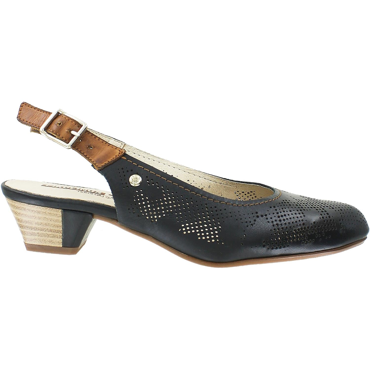 Womens Pikolinos Pikolinos Elba W3M-5681 Women's Black Leather Black Leather