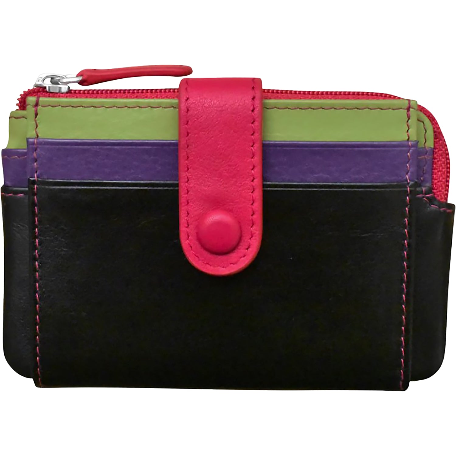 Ili new york ili New York Small Card Holder Purse Handbag Black Brights Black Brights
