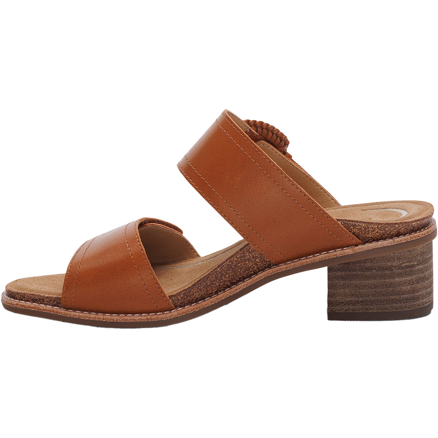 Womens Aetrex Aetrex Tatiana Women's Slide Sandals Cognac Leather Cognac Leather