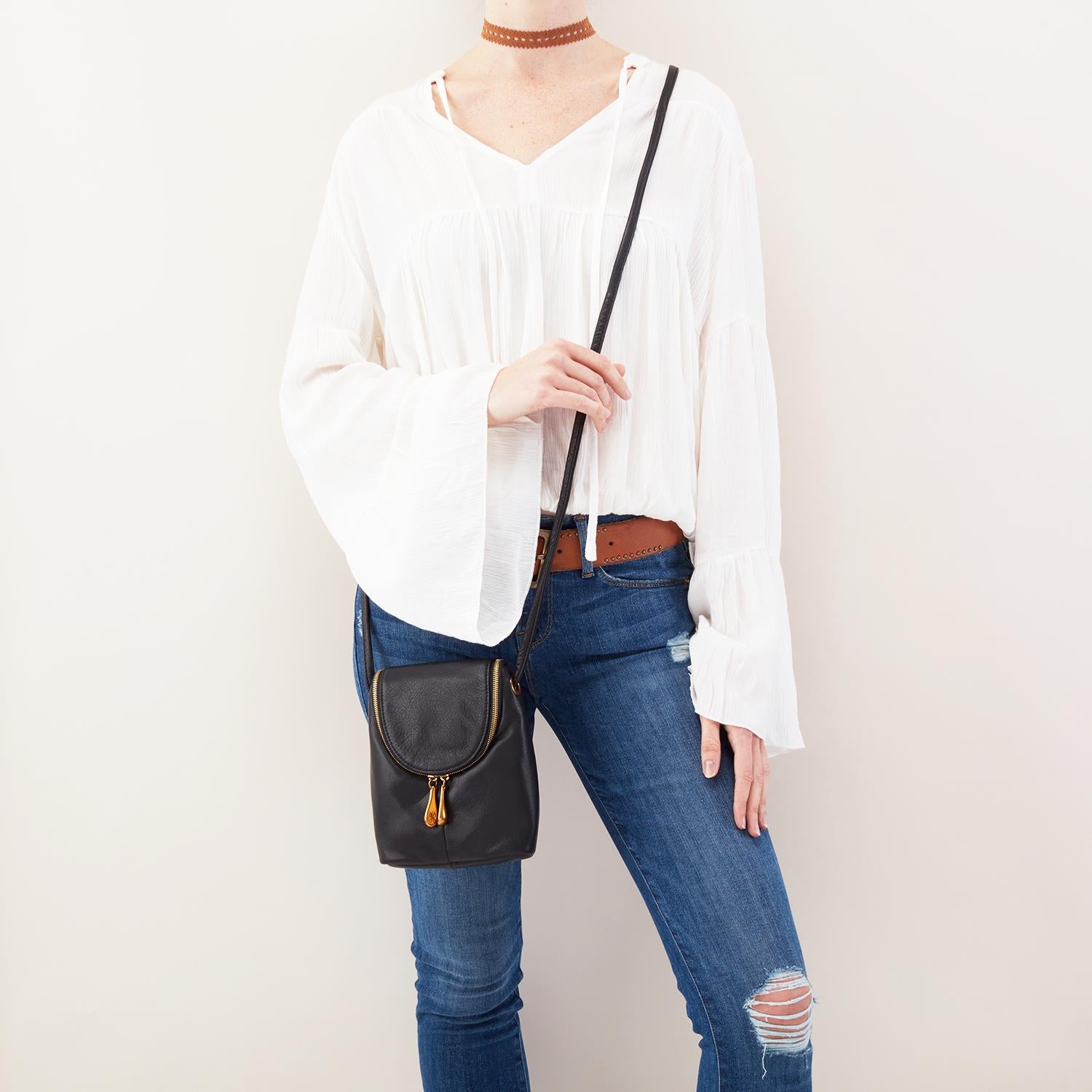 Womens Hobo Hobo International Fern Black Leather Black Leather