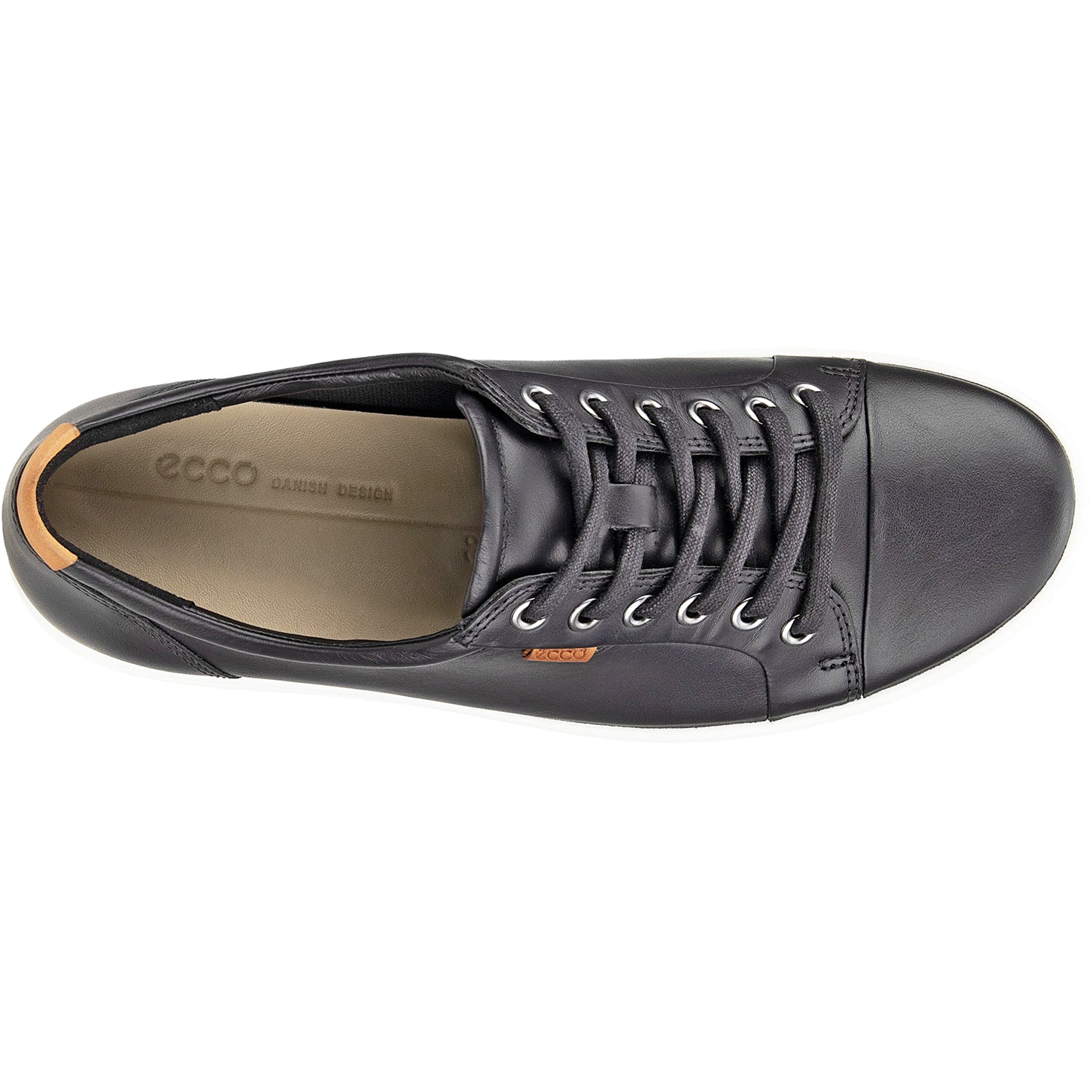 Womens Ecco Women's Ecco Soft 7 Sneaker Black Leather Black Leather