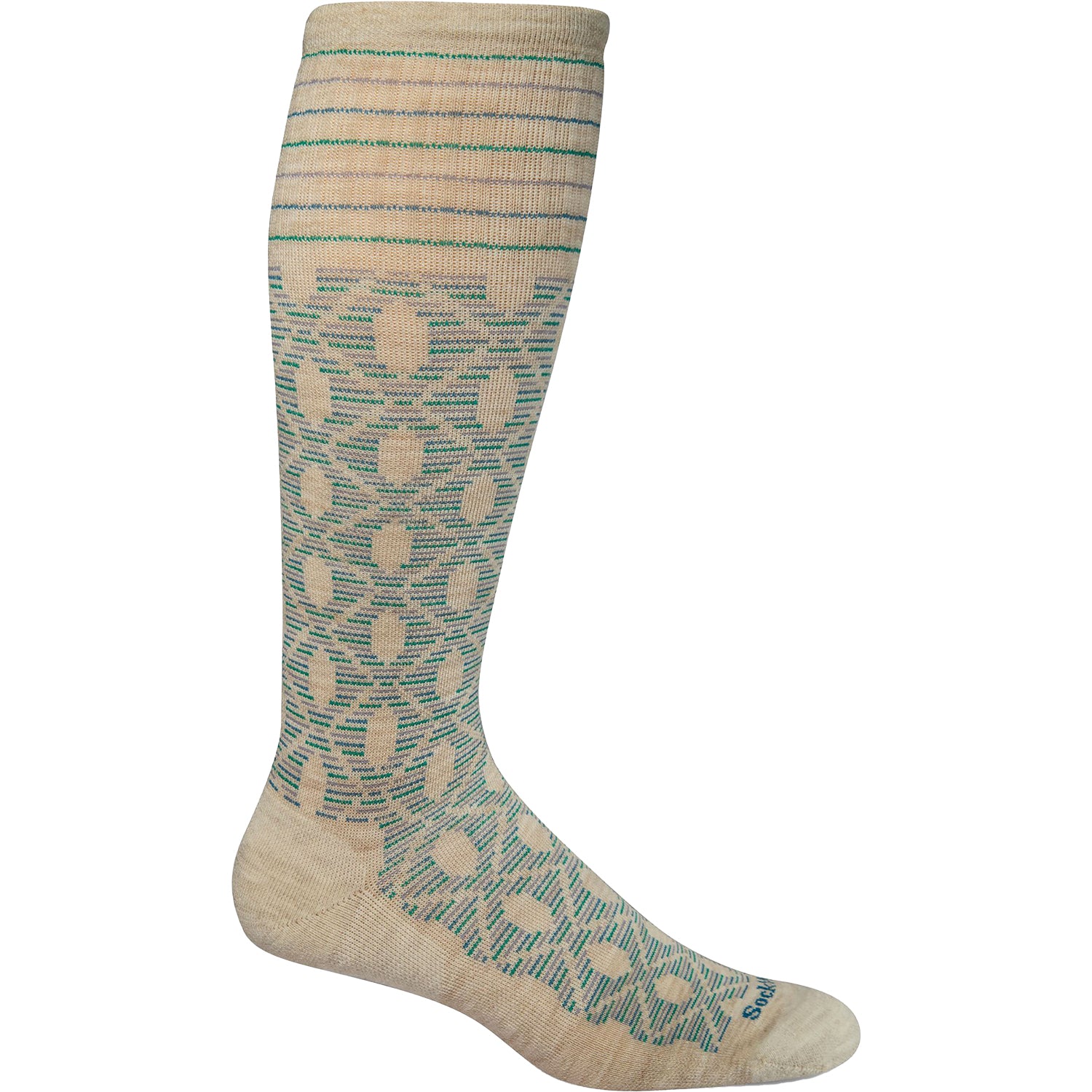 Womens Sockwell Sockwell 15-20 mmHg Etched Women's Socks Compression Moderate Natural Natural