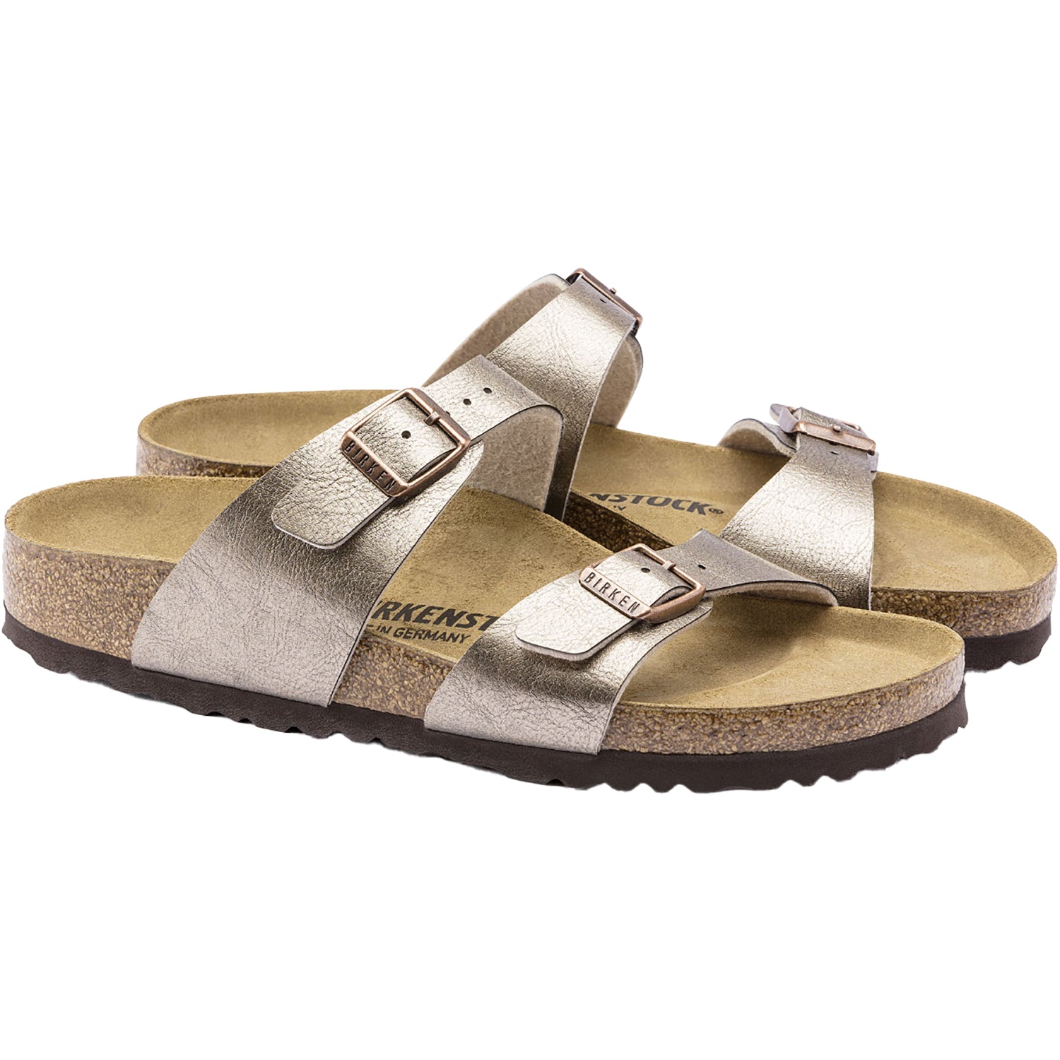 Womens Birkenstock Birkenstock Sydney Women's Sandals Graceful Taupe Birko-Flor Graceful Taupe Birko-Flor