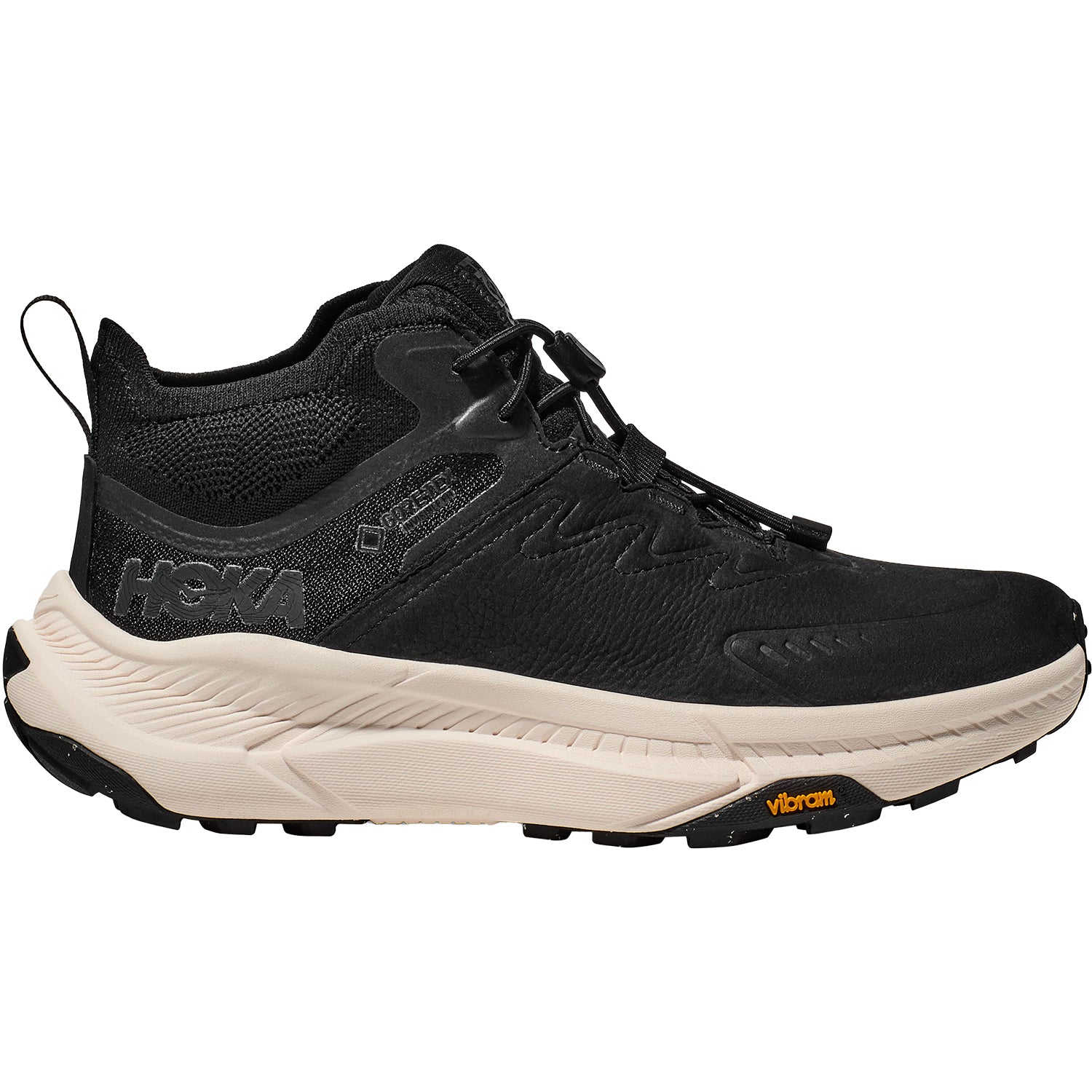 Women's HOKA Transport Chukka GoreTex Black/Alabaster Synthetic