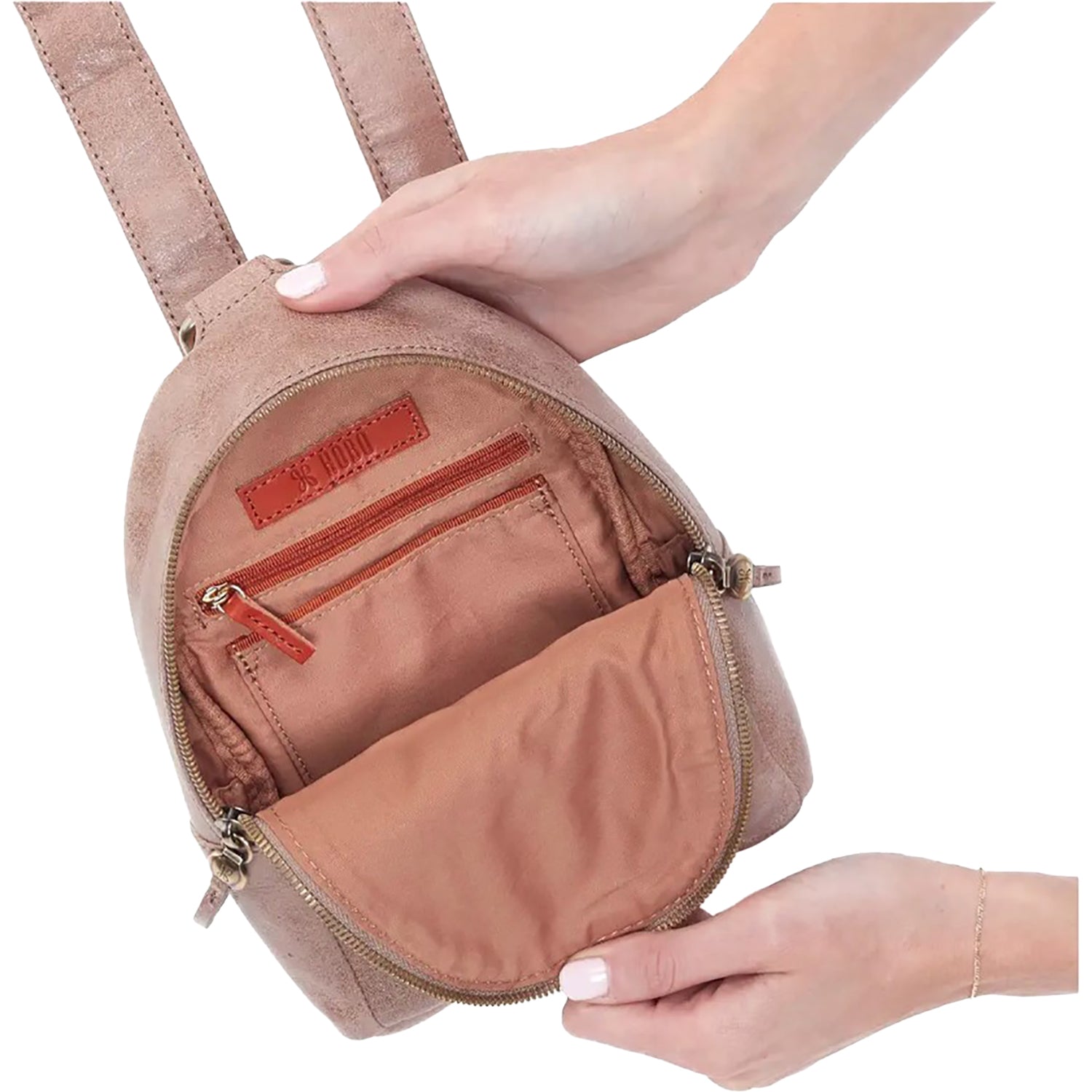 Womens Hobo Hobo International Fern Sling Buffed Hazel Leather Hazel