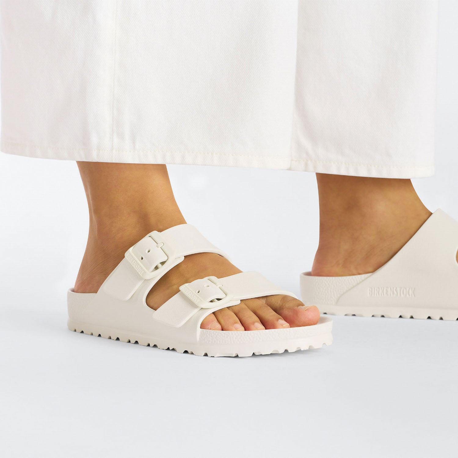 Unisex Birkenstock Unisex Birkenstock Arizona Essentials Eggshell EVA Synthetic Eggshell EVA Synthetic