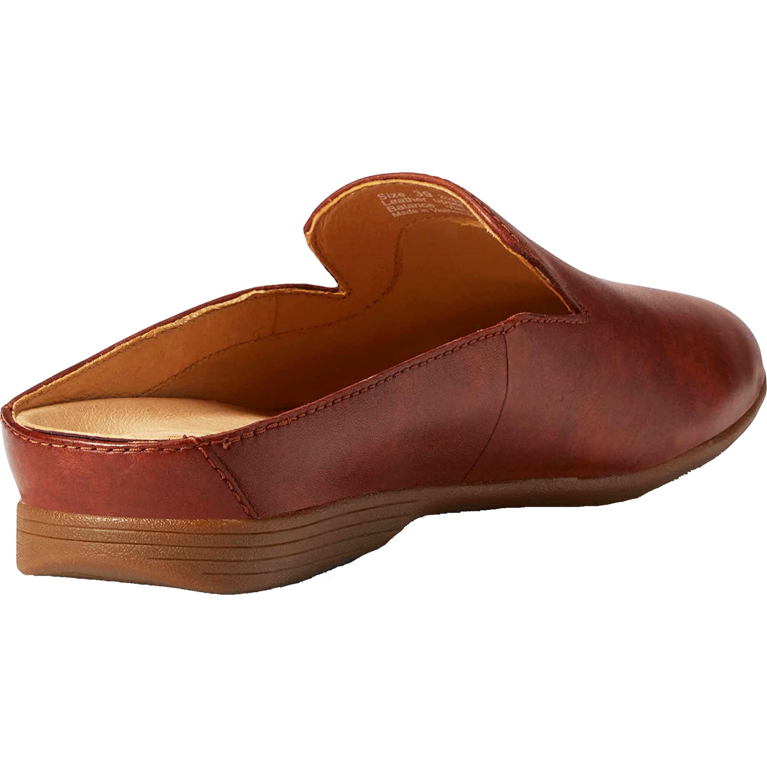 Womens Dansko Dansko Lexie Women's Slip On Mules Saddle Milled Nappa Leather Saddle Milled Nappa Leather