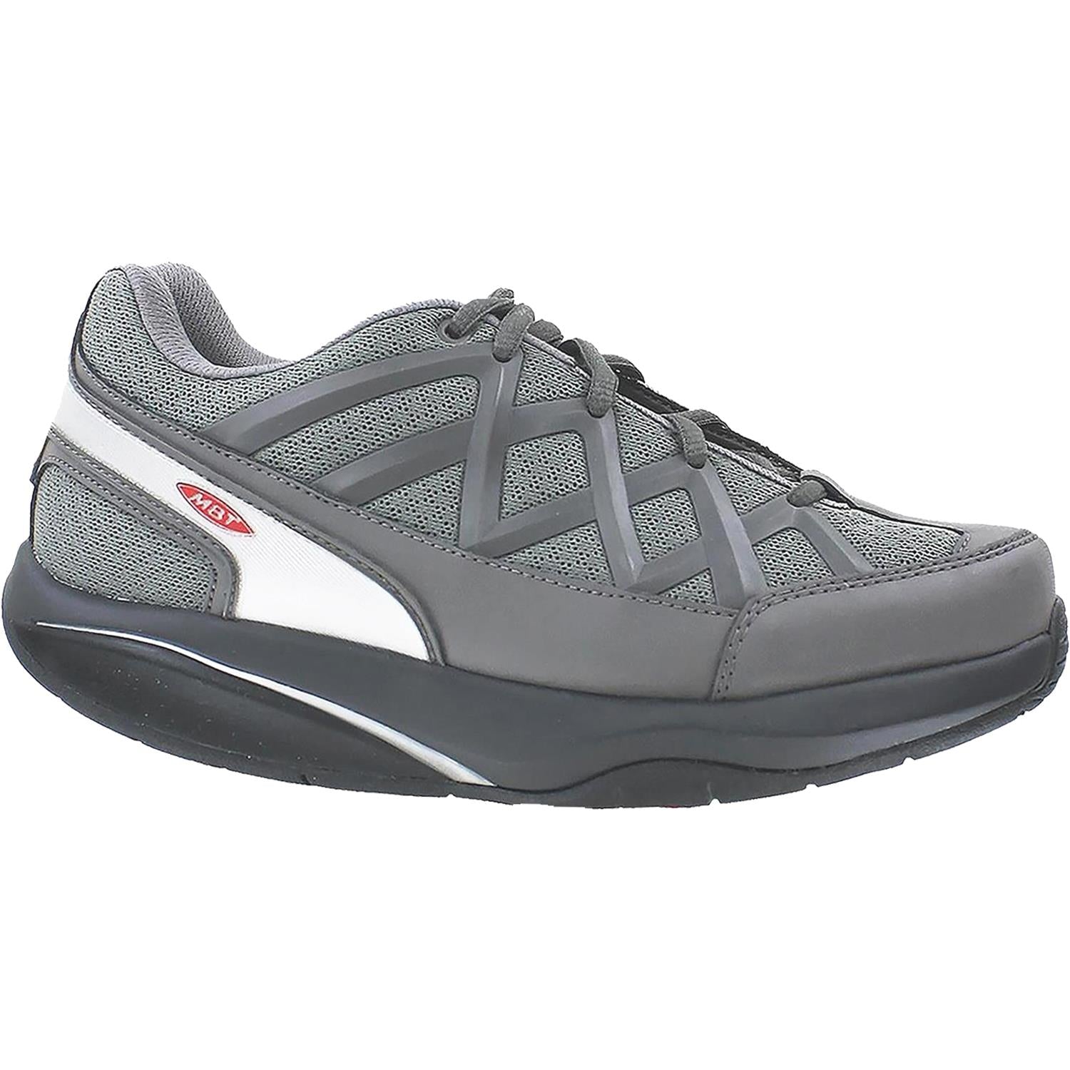 Mens Mbt Men's MBT Sport 3 Grey Leather/Mesh Grey Leather/Mesh