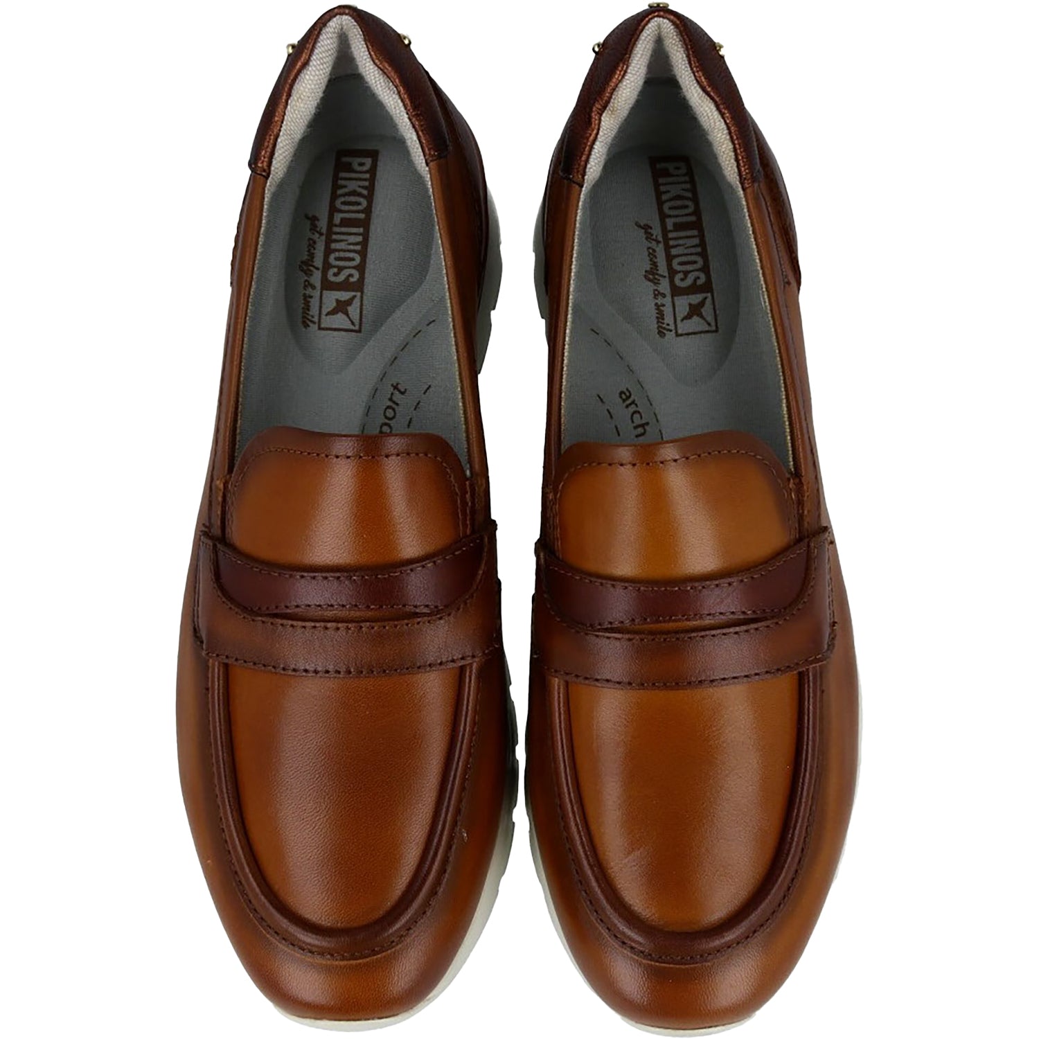 Womens Pikolinos Pikolinos Asturias W9C-3882C1 Women's Slip Ons Brandy Leather Brandy Leather