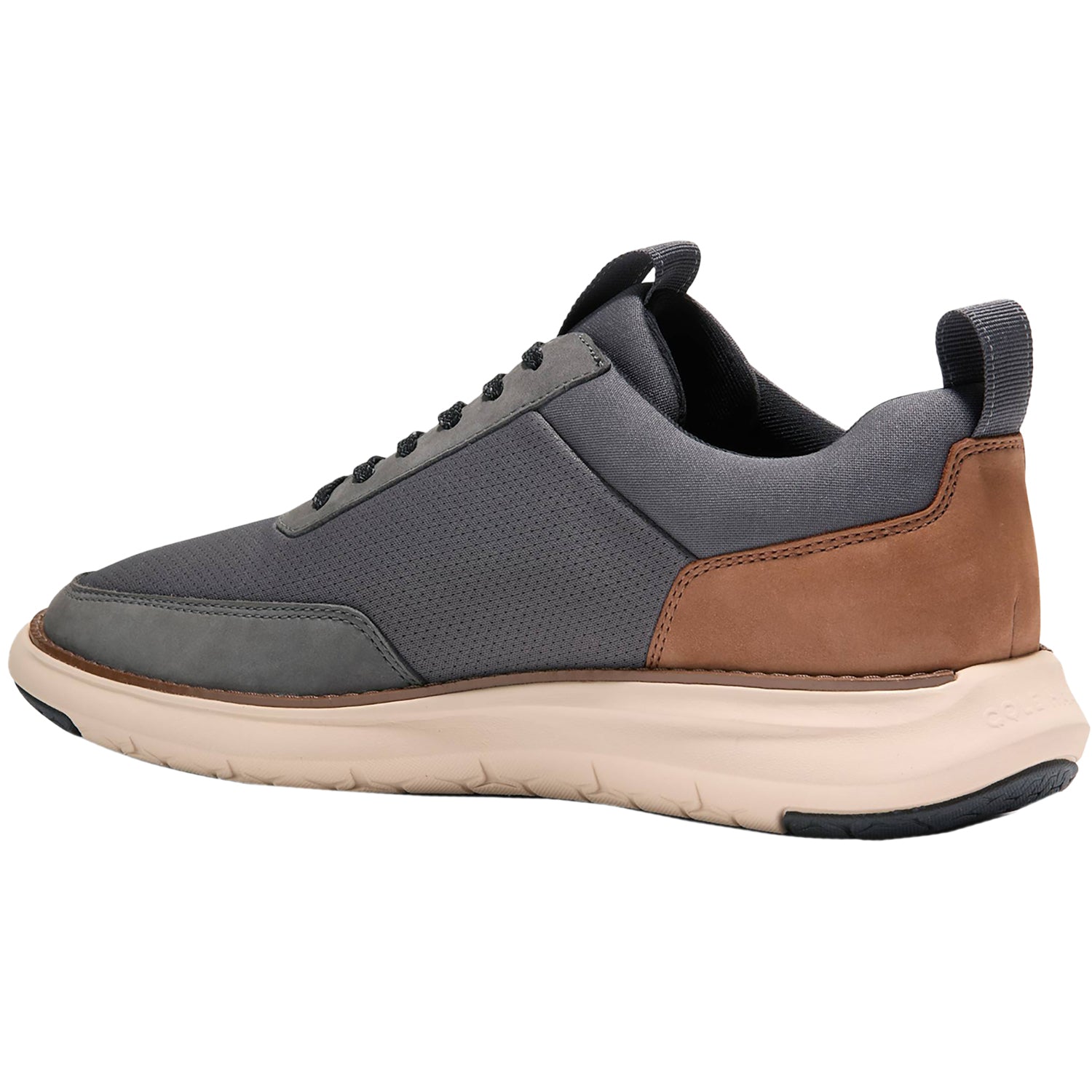 Mens Cole haan Men's Cole Haan Grand Remix Sneaker Grey/British Tan Leather Grey Magnet/British Tan