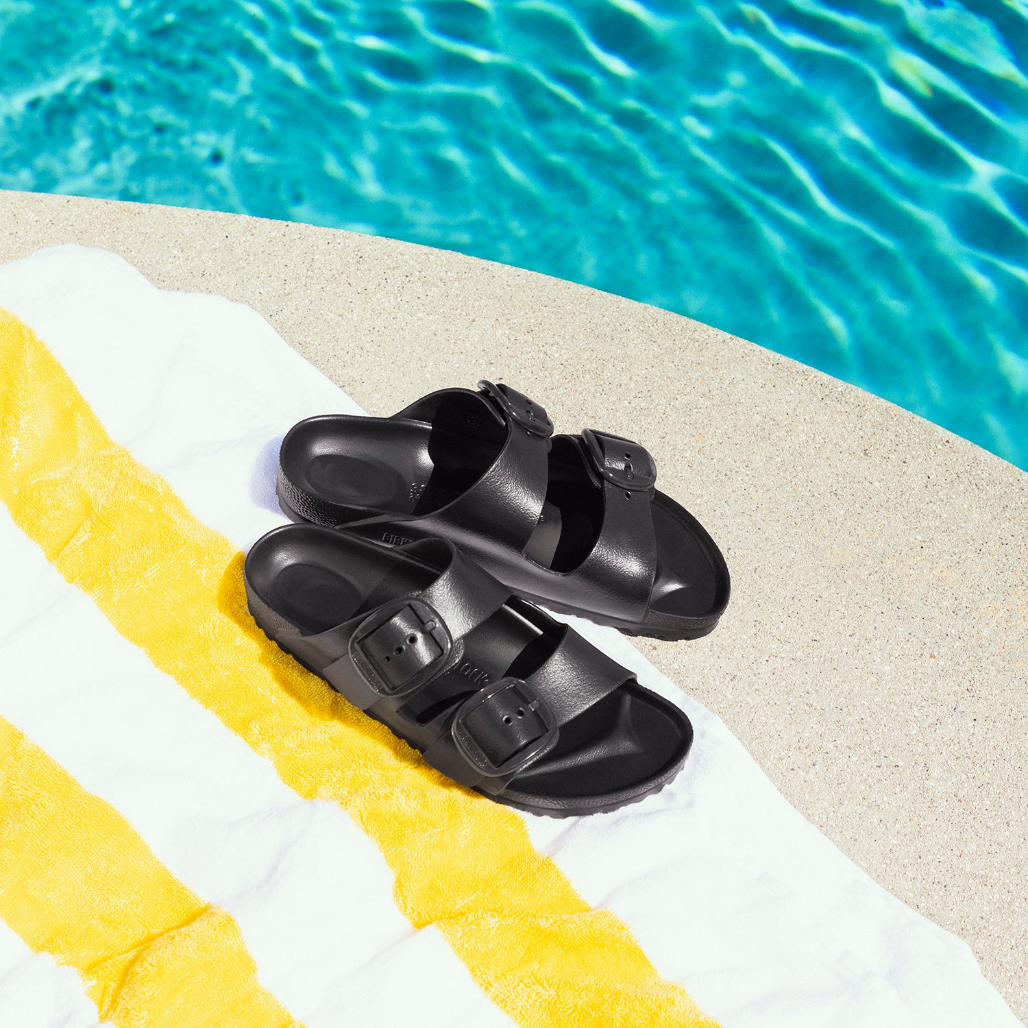 Birkenstock Eva Arizona Big Buckle Women's Recovery Black Birkenstock Eva Arizona Big Buckle Women's Recovery Black