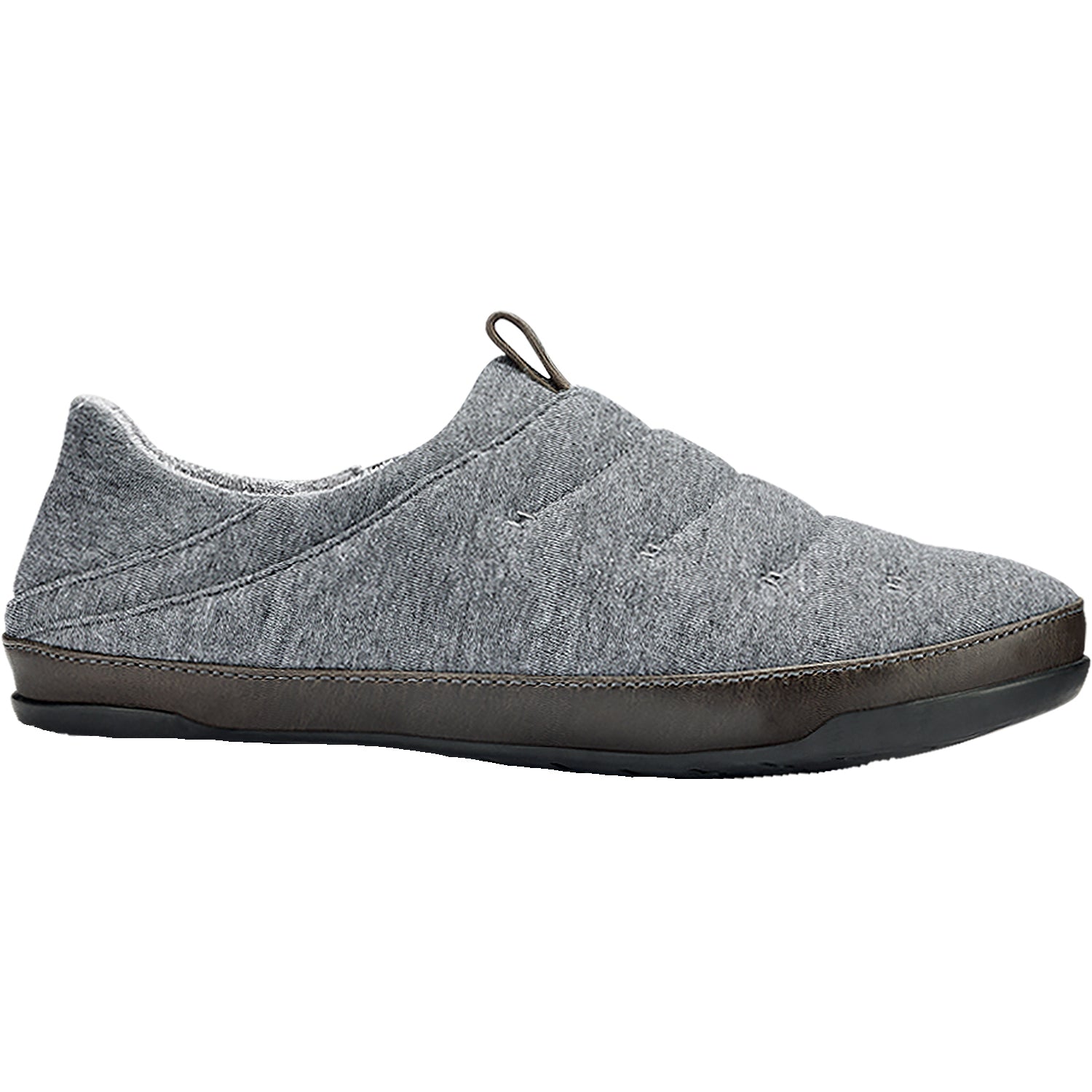 Mens Olukai OluKai Mahana Men's Jersey Slippers Dark Shadow Jersey Knit Dark Shadow Jersey Knit