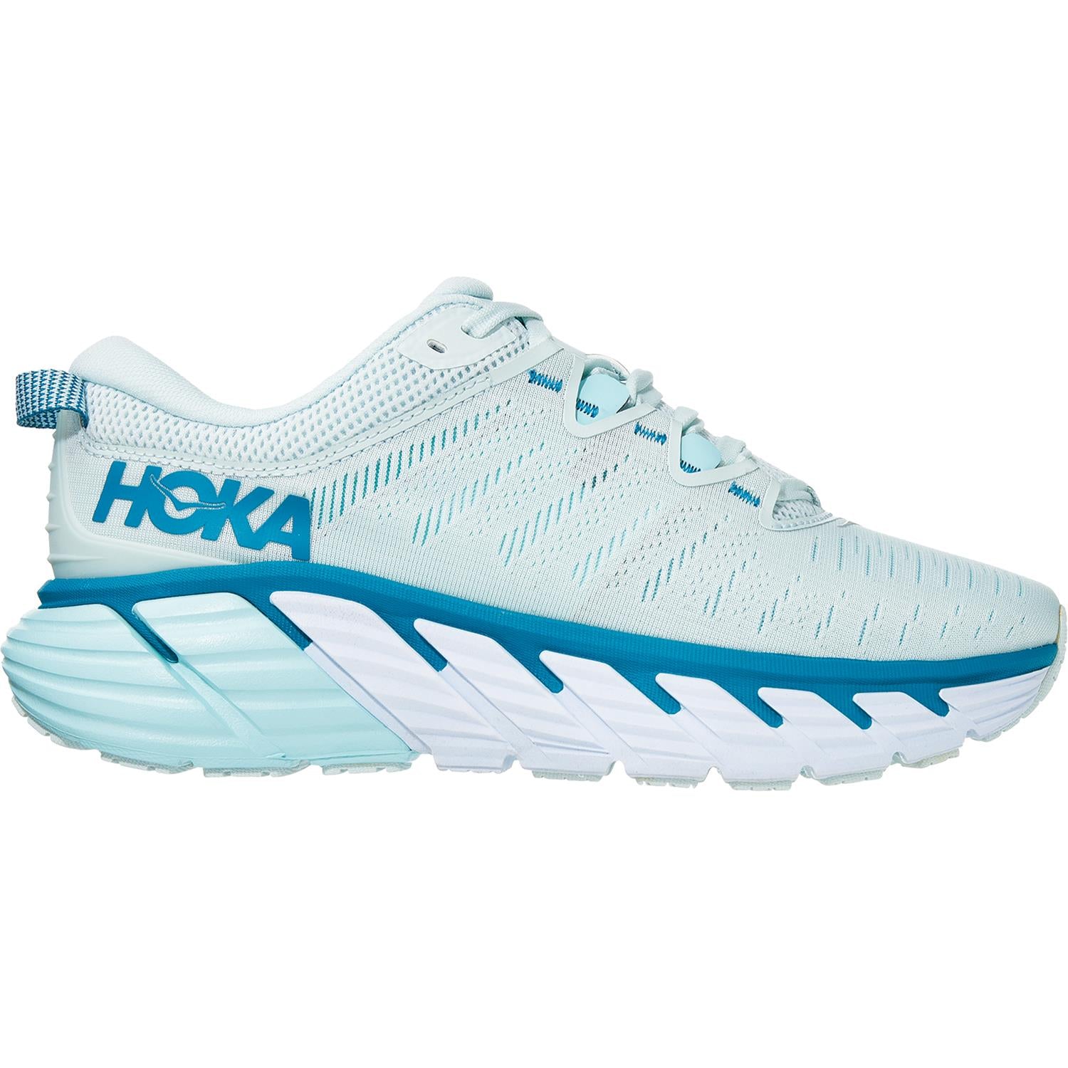 Womens Hoka one one Women's Hoka One One Gaviota 3 Morning Mist/Blue Tint Mesh Morning Mist/Blue Tint Mesh